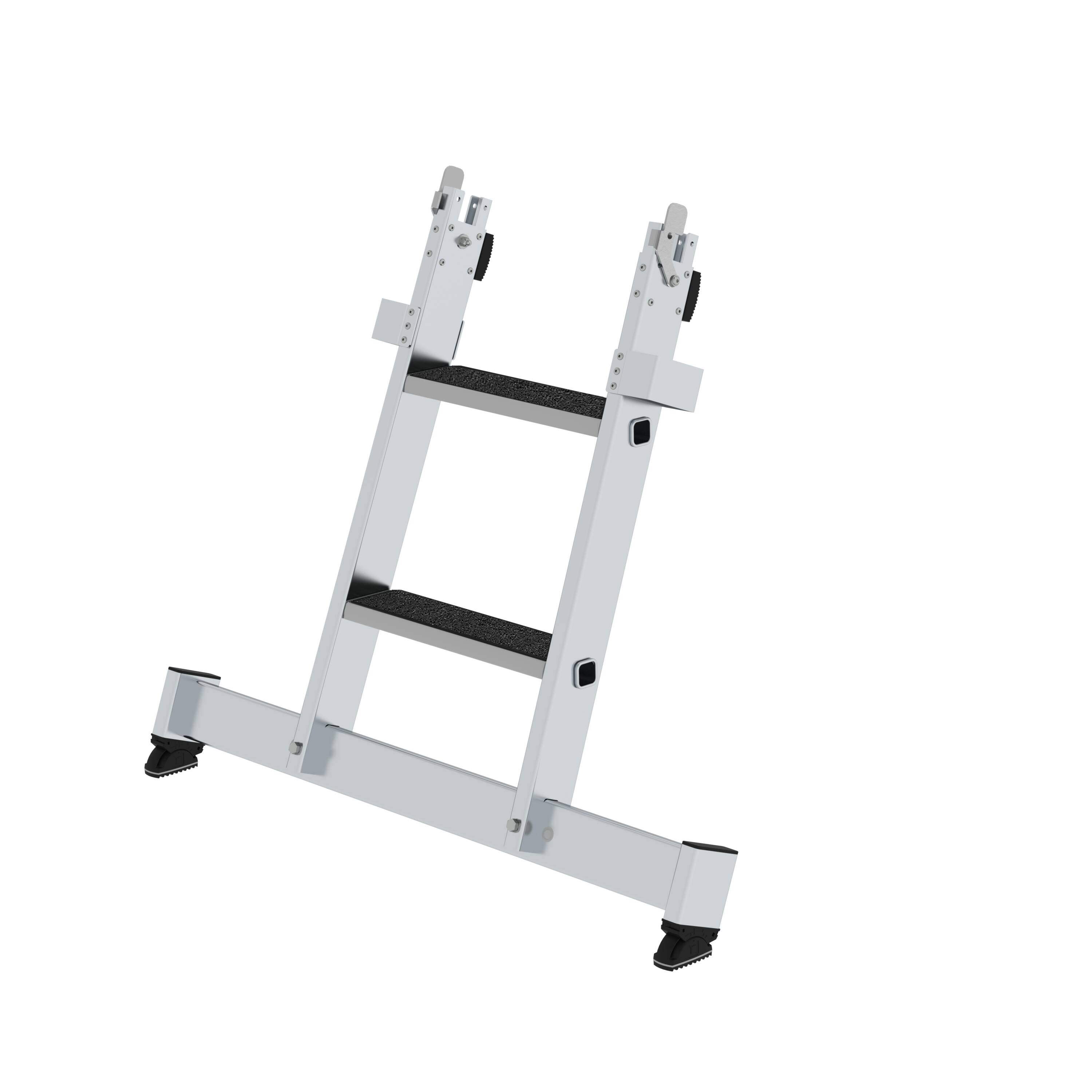 MUNK Stufen-Glasreinigerleiter Unterteil nivello-Traverse & clip-step R13