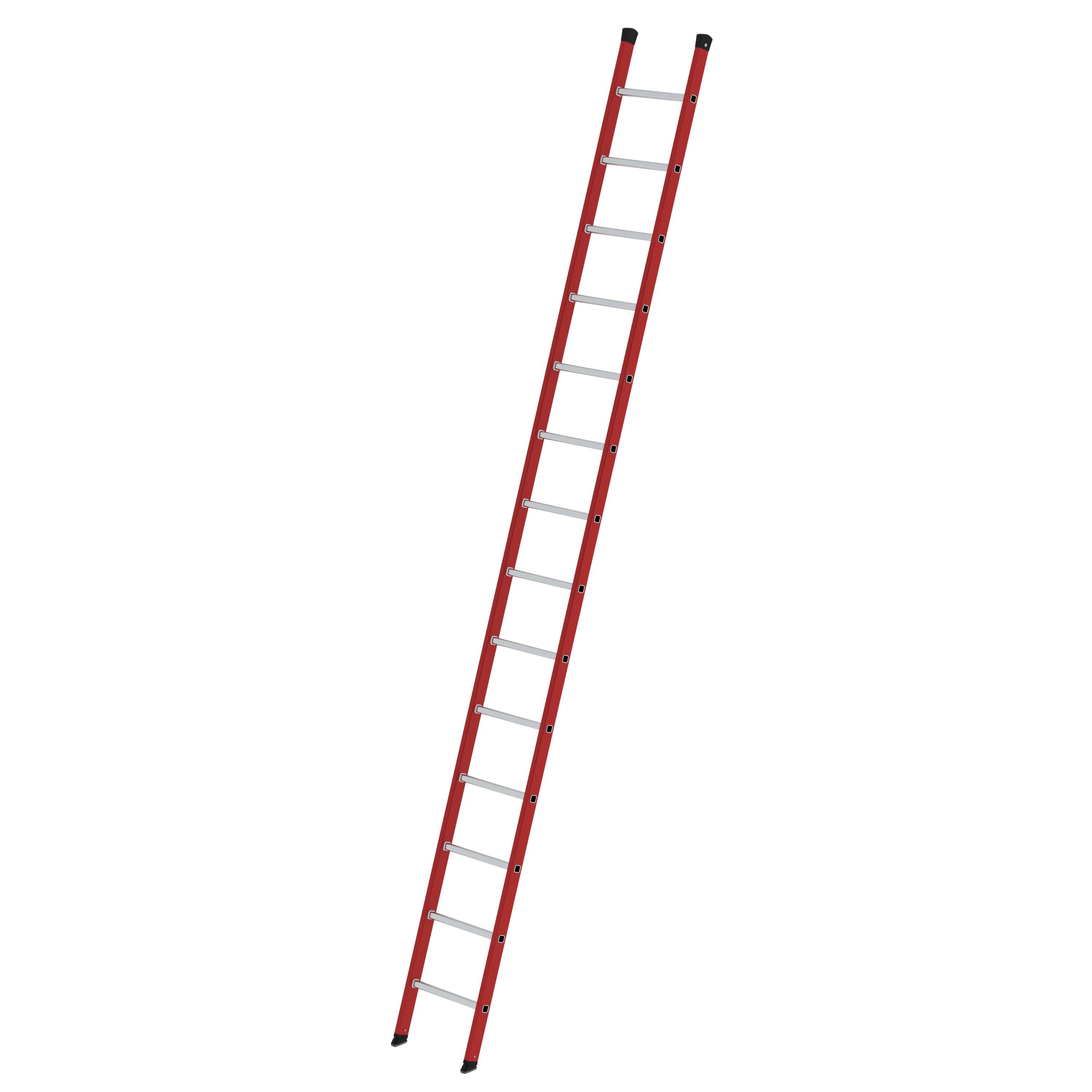MUNK Sprossen-Anlegeleiter GFK/Alu ohne Traverse