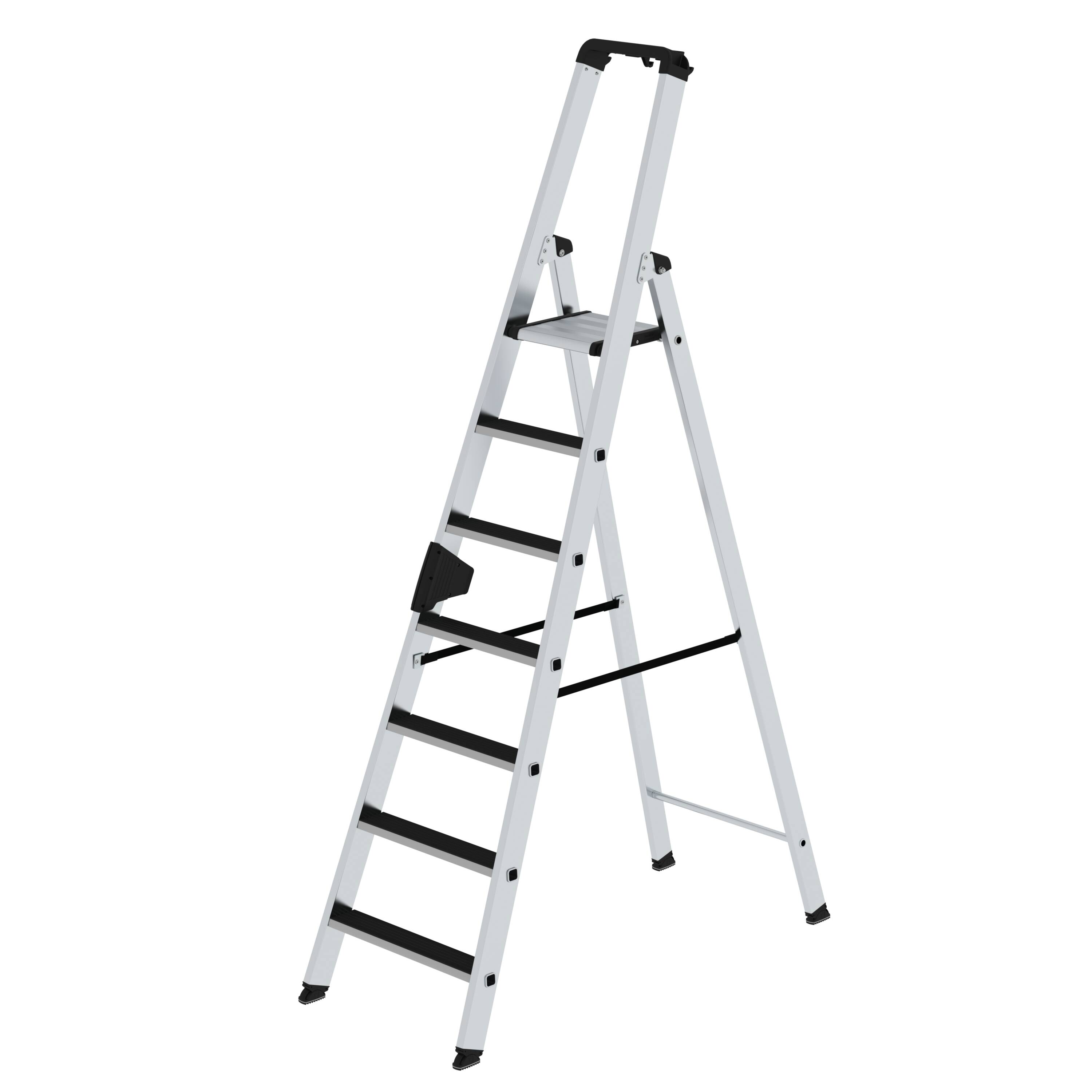 MUNK Stufen-Stehleiter einseitig begehbar mit clip-step