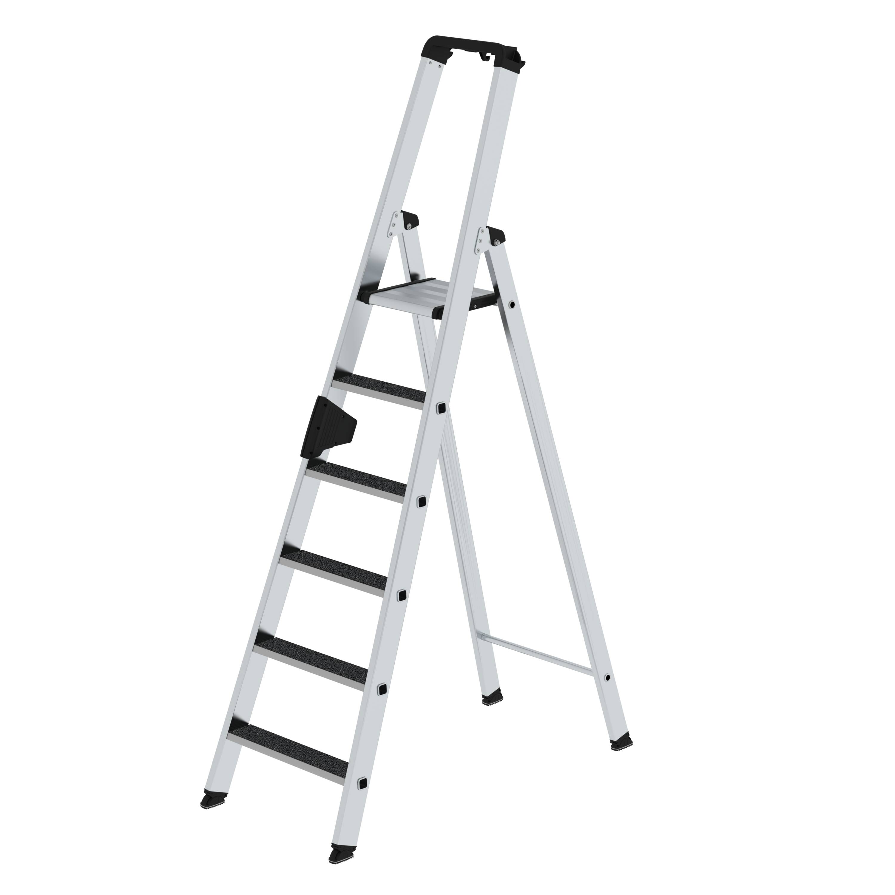 MUNK Stufen-Stehleiter einseitig begehbar mit clip-step R13