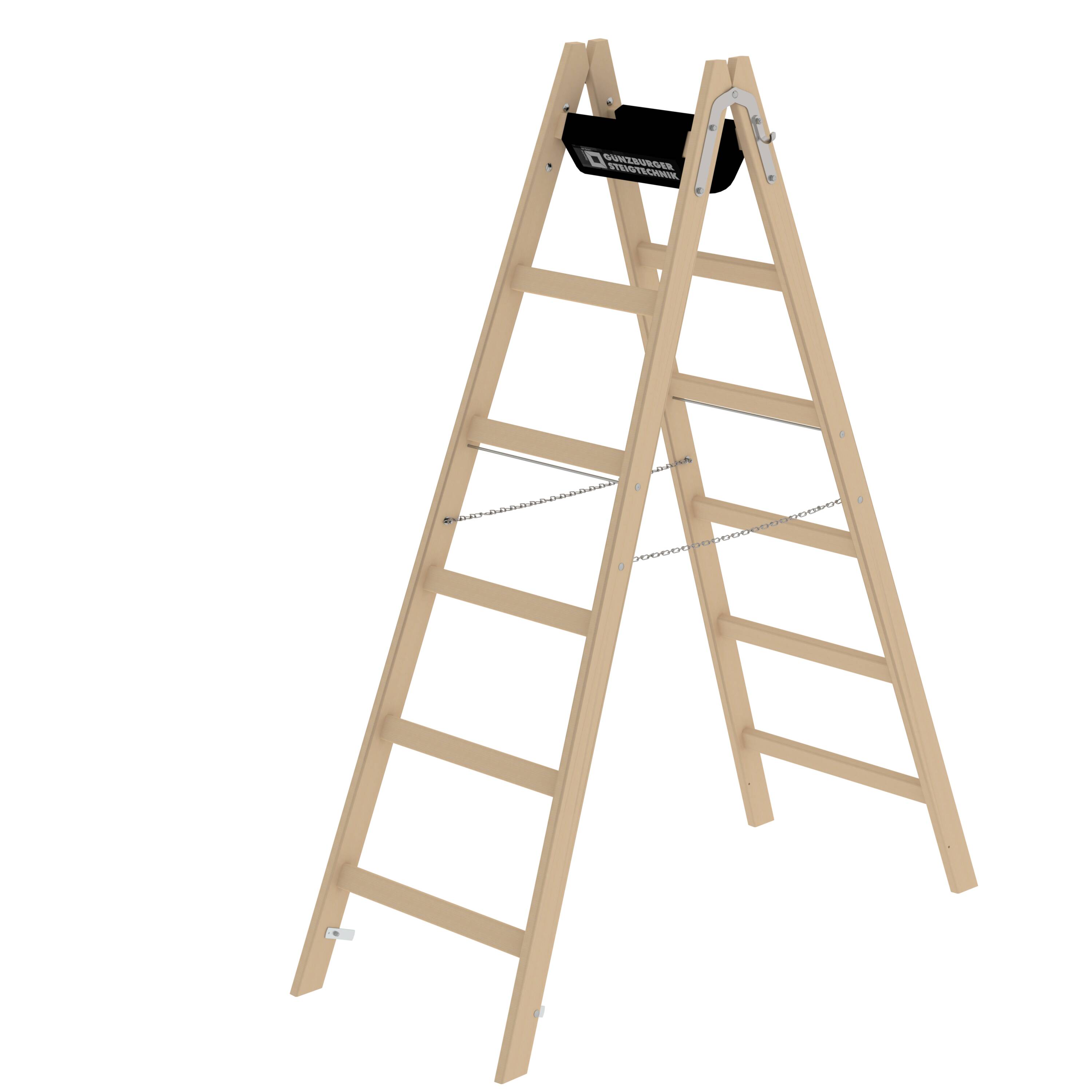 MUNK Sprossen-Stehleiter Holz