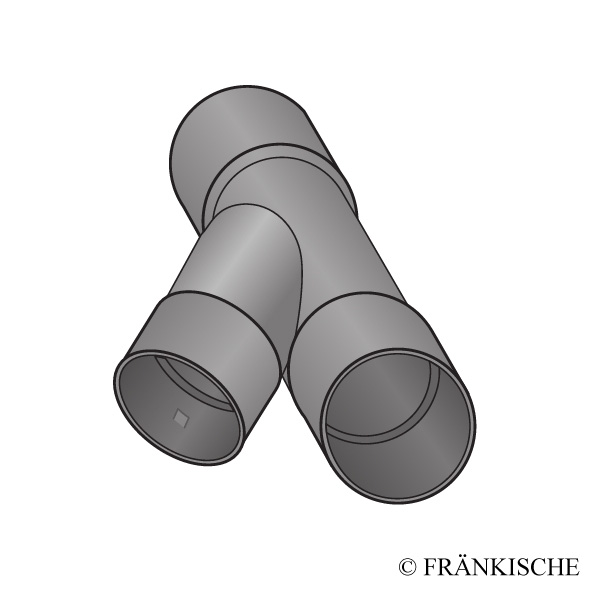 Dränrohr Abzweig 45 Grad DN 100