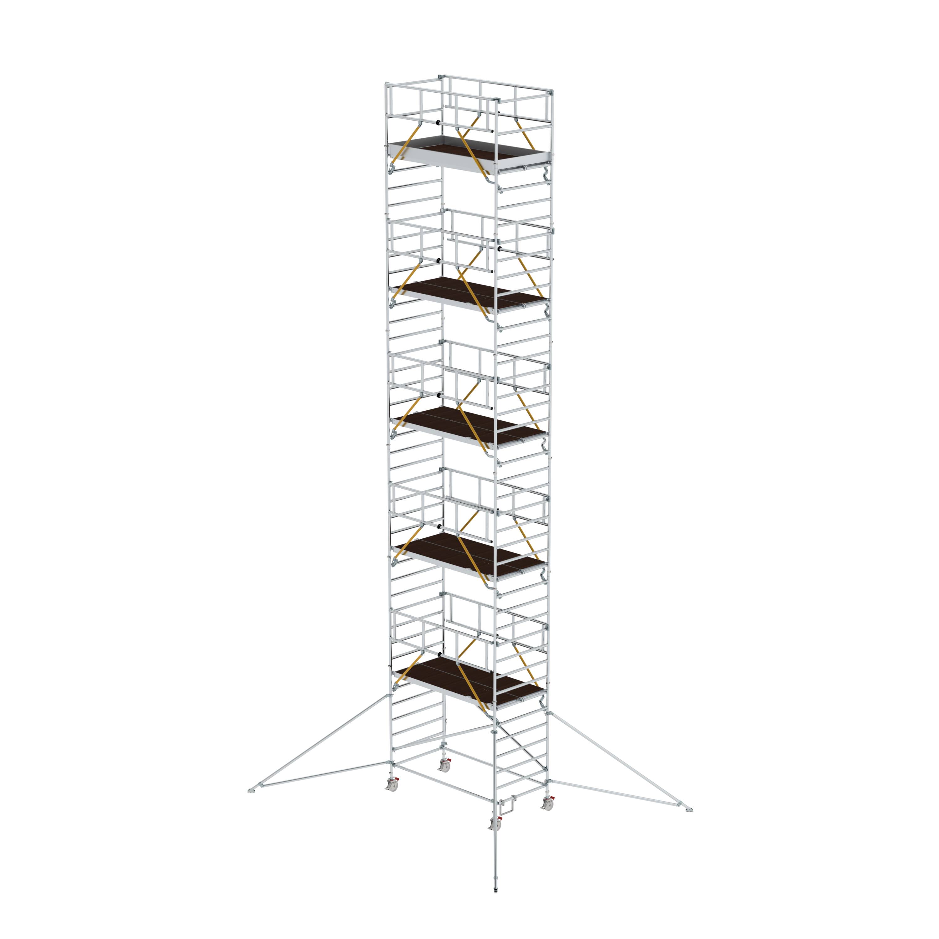 MUNK Rollgerüst SG 1,35 x 2,45 m mit Ausleger & Doppel-Plattform