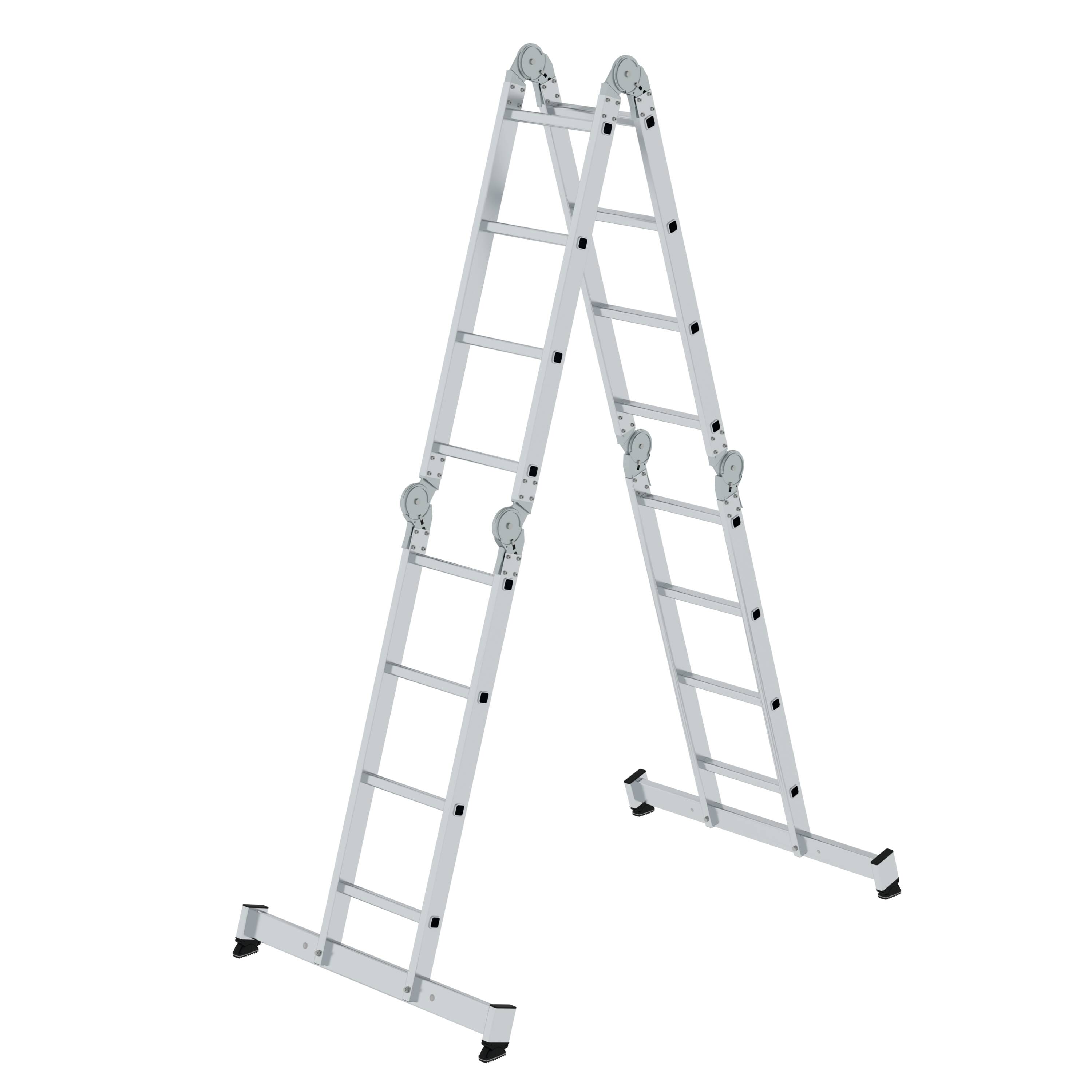 MUNK Vielzweckleiter 4-teilig mit nivello®-Traverse