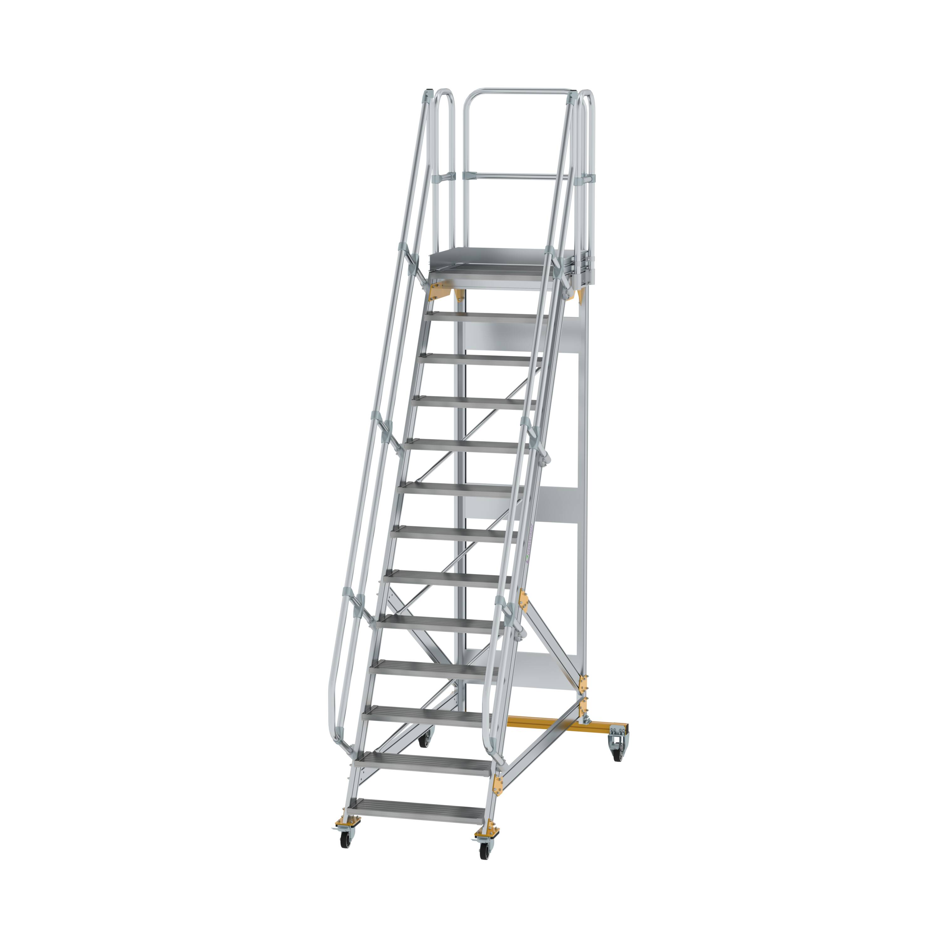 MUNK Plattformtreppe fahrbar 60° Stufenbreite 800 mm