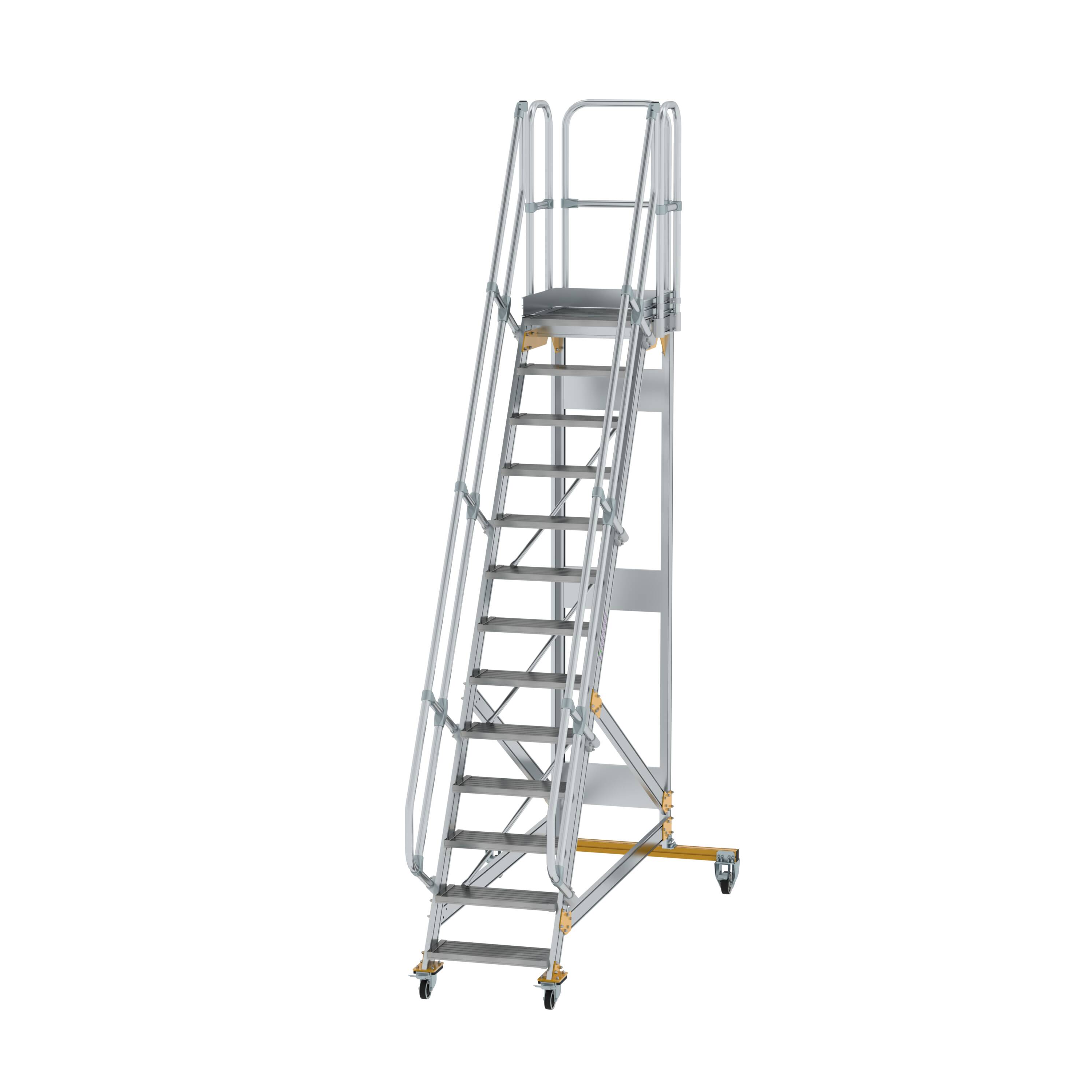MUNK Plattformtreppe fahrbar 60° Stufenbreite 600 mm