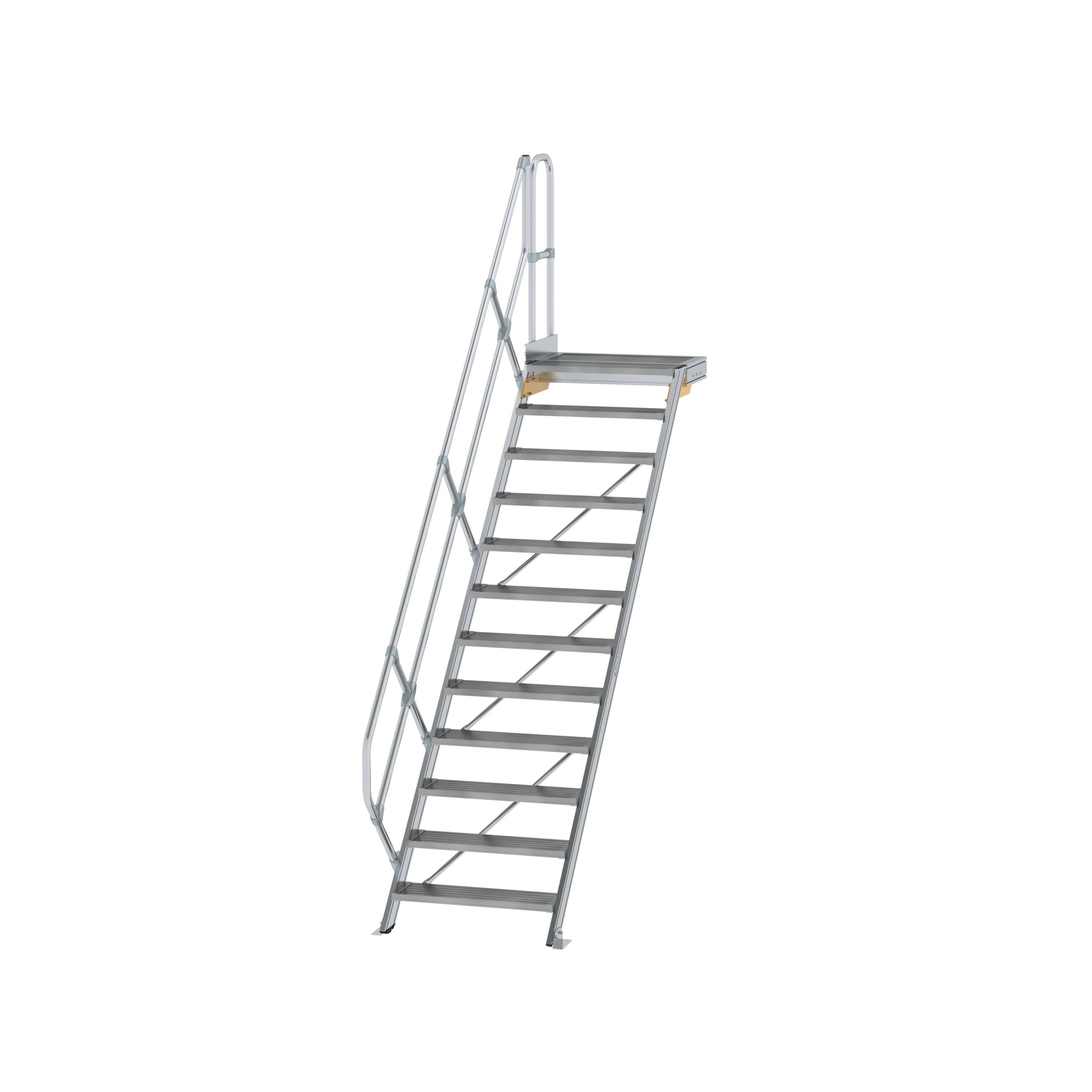 MUNK Treppe mit Plattform 45° Stufenbreite 800 mm