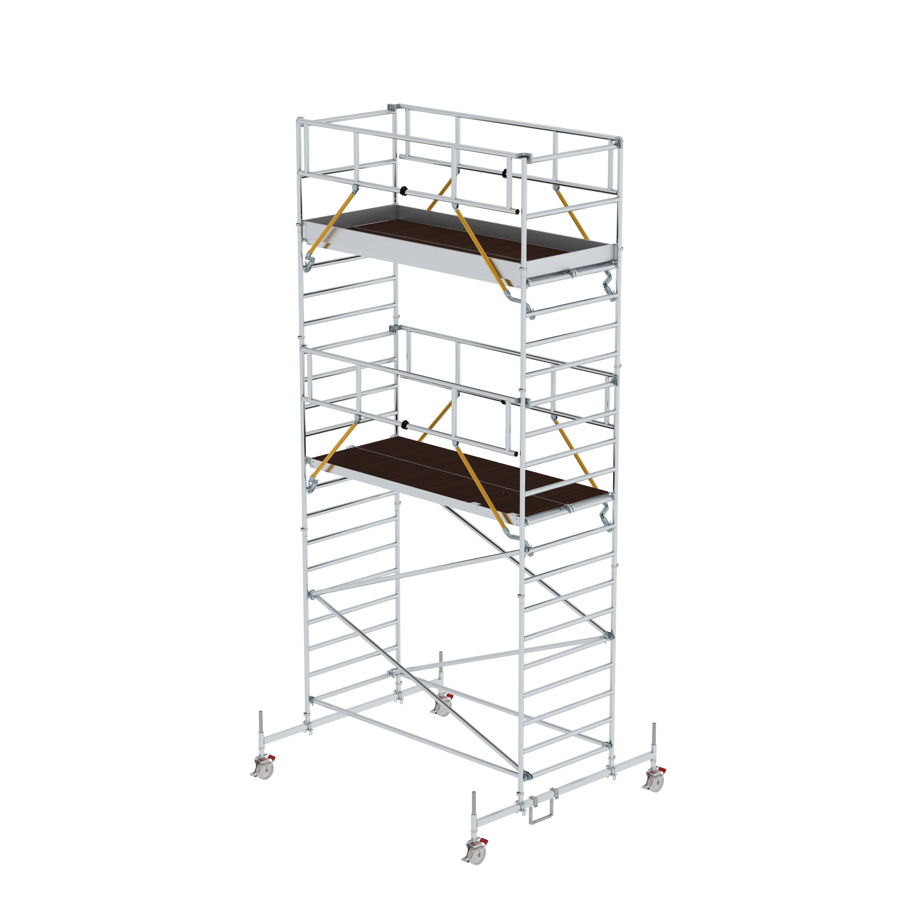 MUNK Rollgerüst SG 1,35 x 3,0 m mit Fahrbalken und Doppel-Plattform