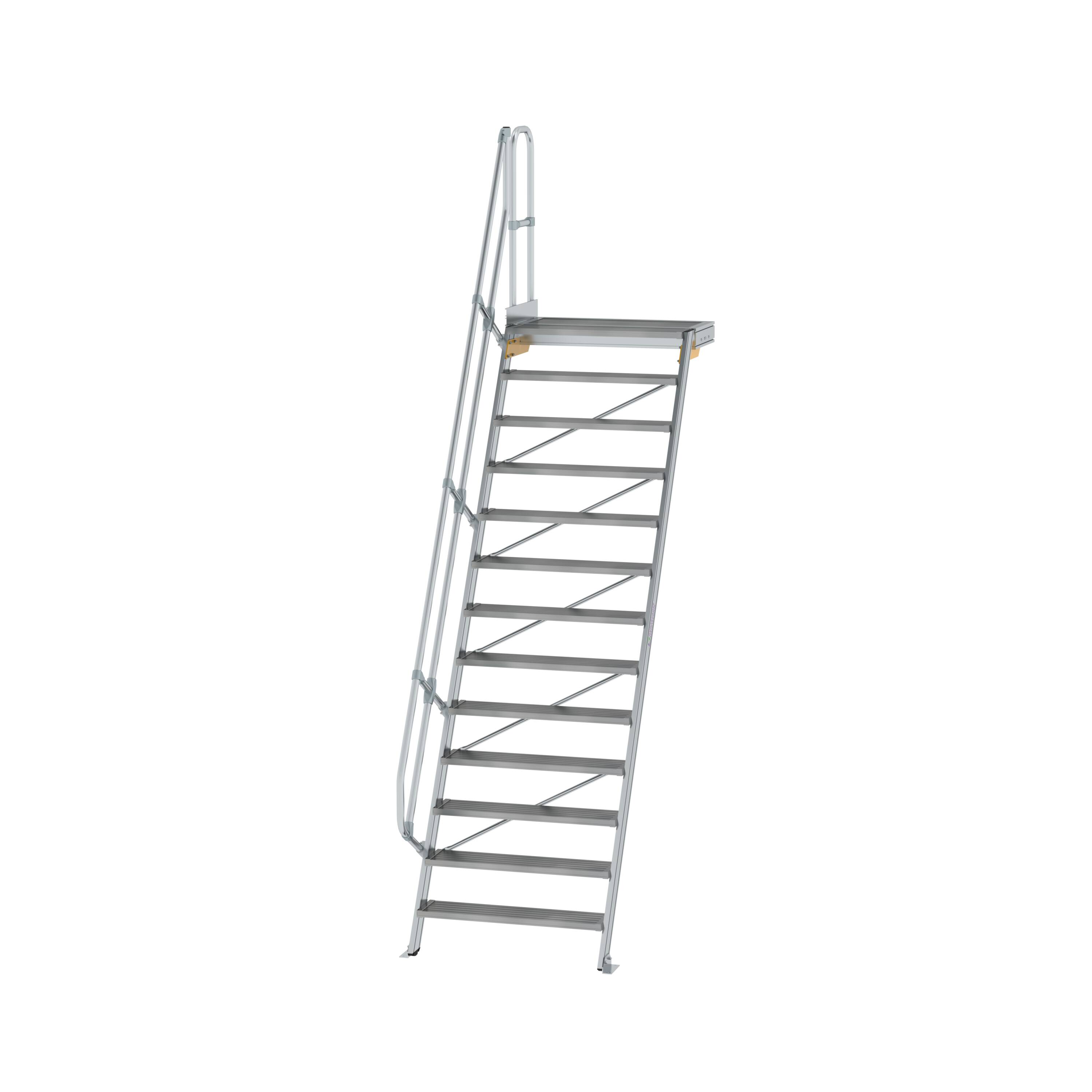 MUNK Treppe mit Plattform 60° Stufenbreite 1000 mm
