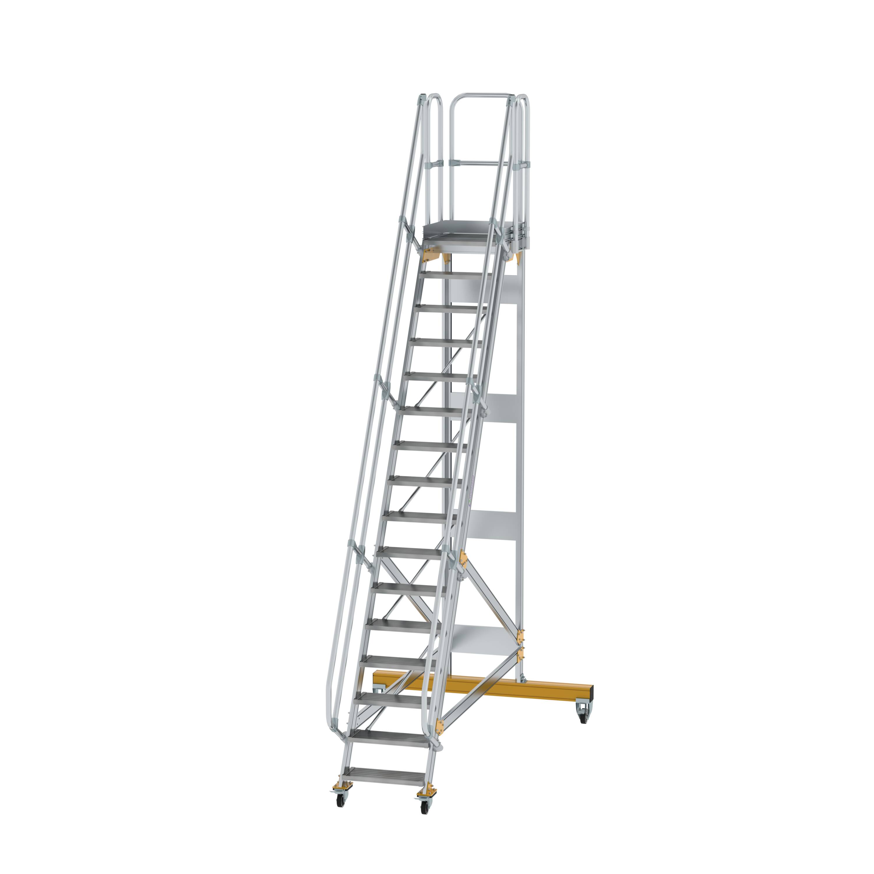 MUNK Plattformtreppe fahrbar 60° Stufenbreite 600 mm