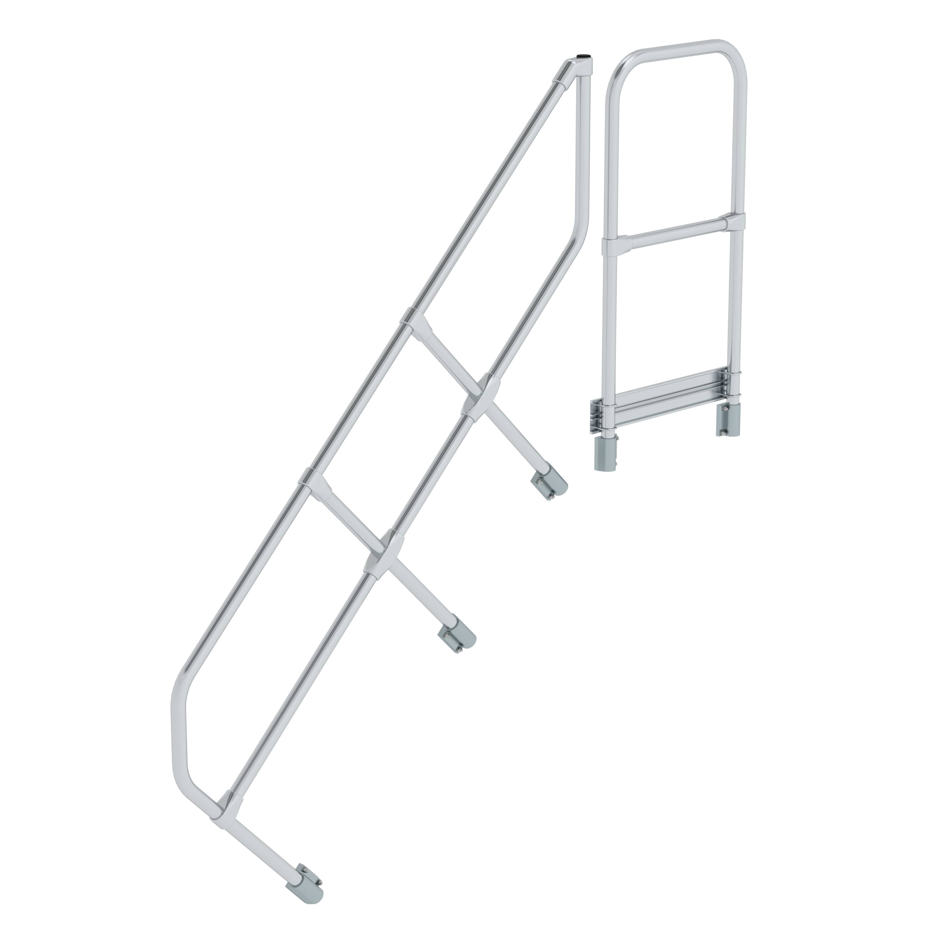 MUNK Zweiter Handlauf für Treppe mit Plattform 45°