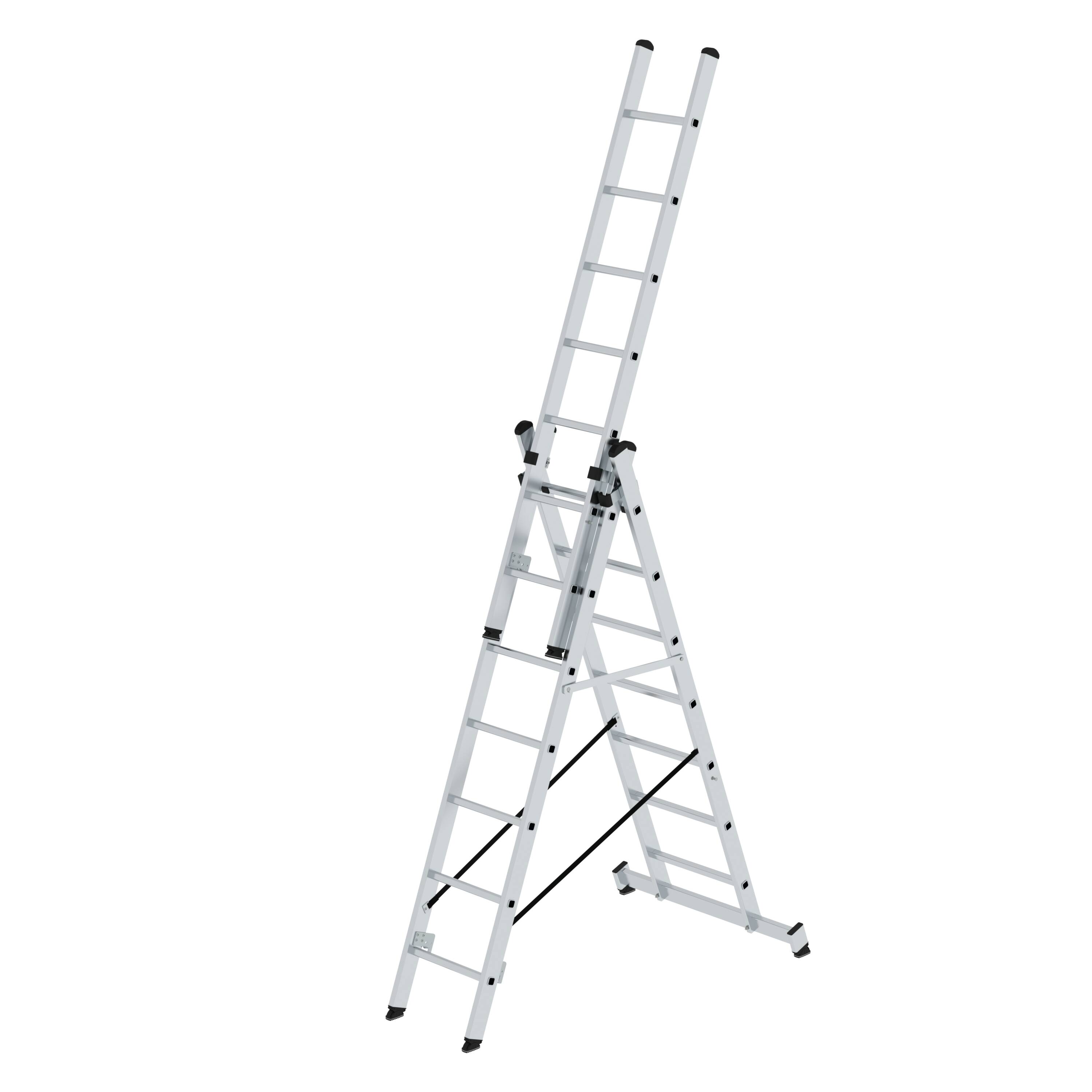 MUNK Mehrzweckleiter 3-teilig mit nivello®-Traverse