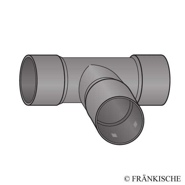 Dränrohr Abzweig 90 Grad DN 100