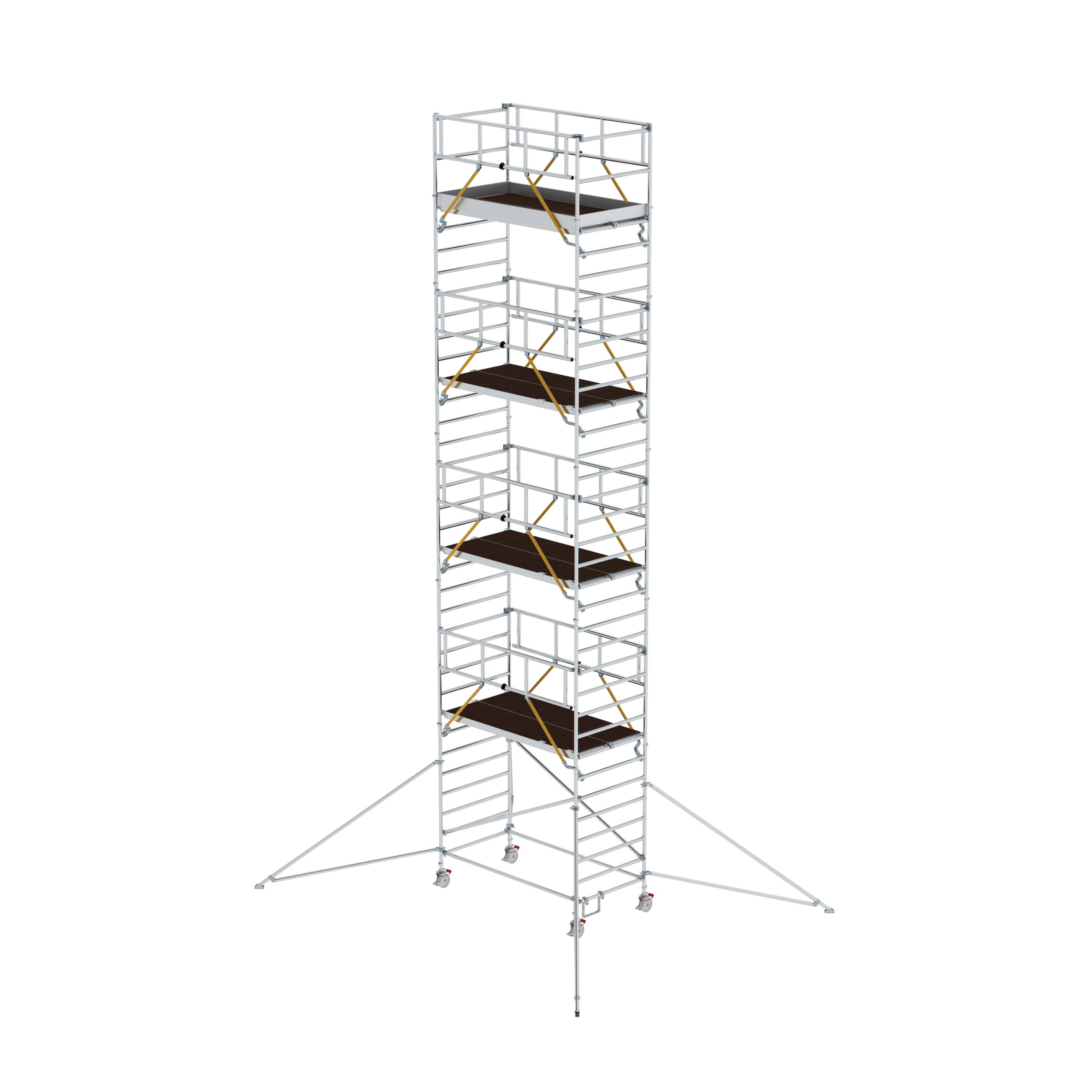 MUNK Rollgerüst SG 1,35 x 2,45 m mit Ausleger & Doppel-Plattform