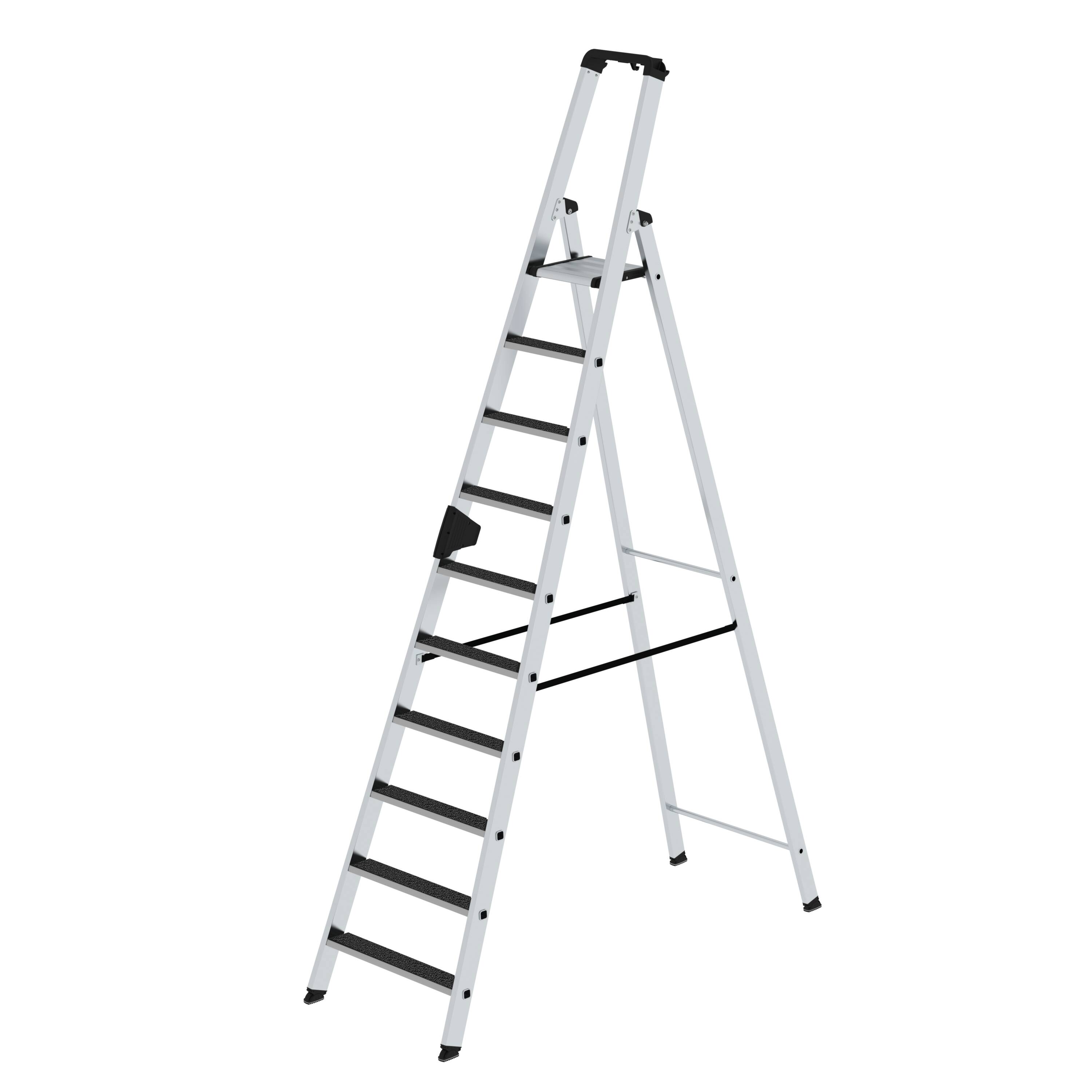 MUNK Stufen-Stehleiter einseitig begehbar mit clip-step R13