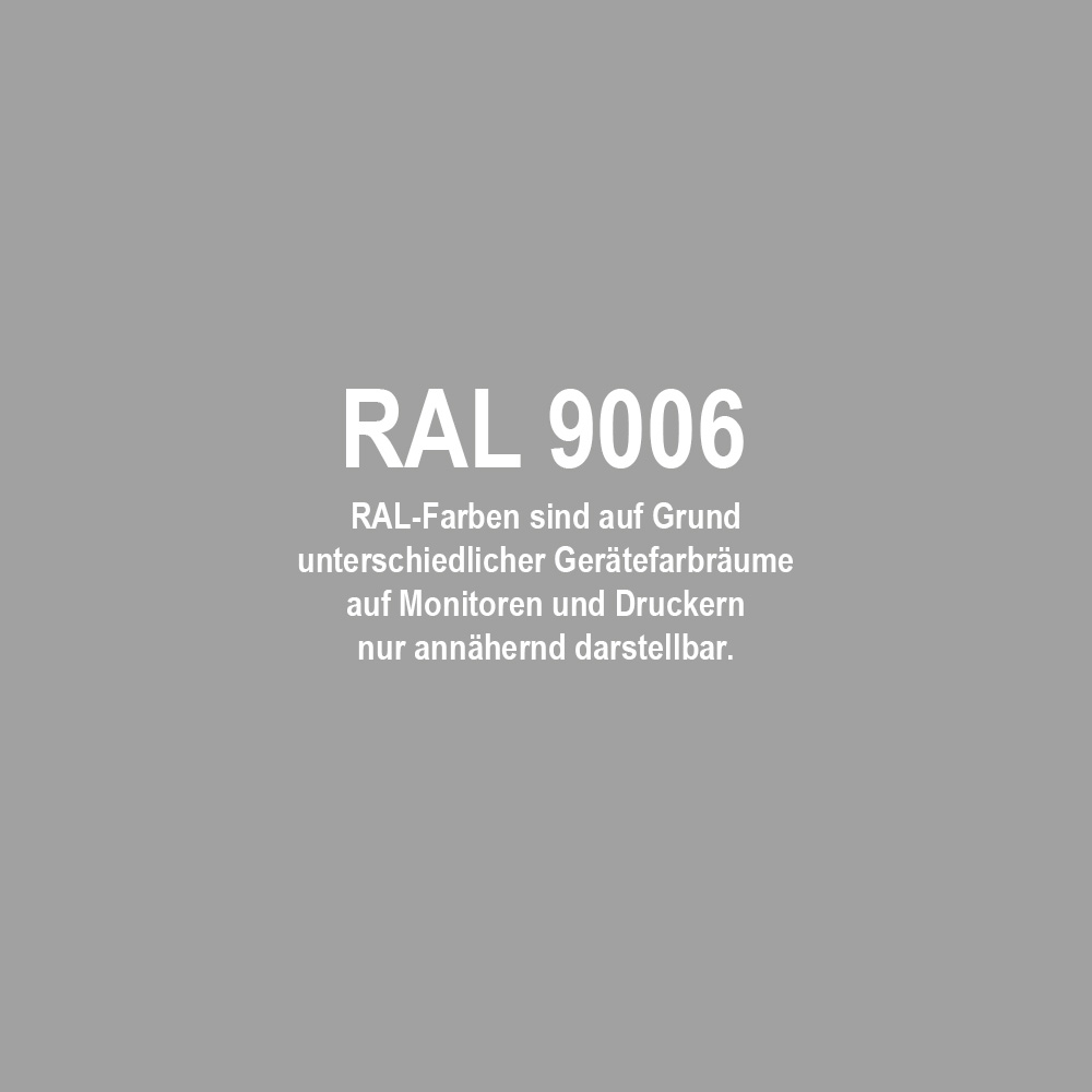 Alu-Tafelblech 25my ähn. 9006 Weißalu RSL eins. Schutzfolie