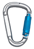 Triple-Lock Karabiner asymmetrisch Aluminium, Nr. 47822