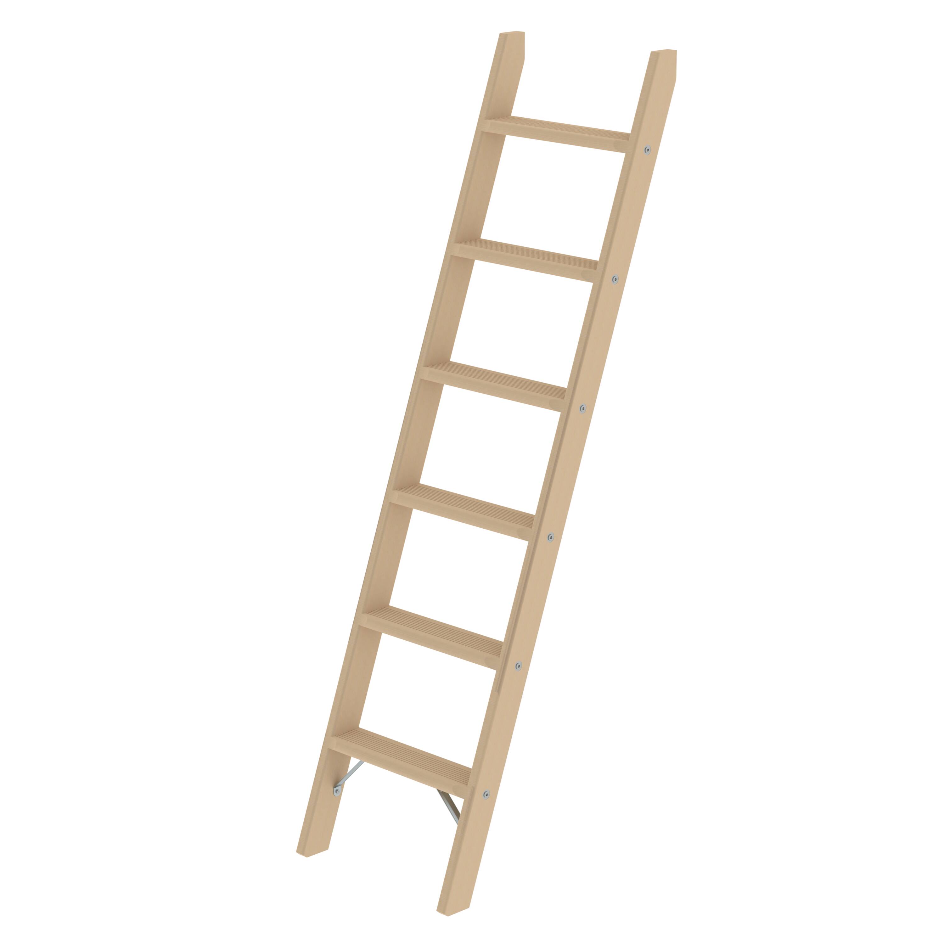 MUNK Stufen-Anlegeleiter Holz ohne Traverse