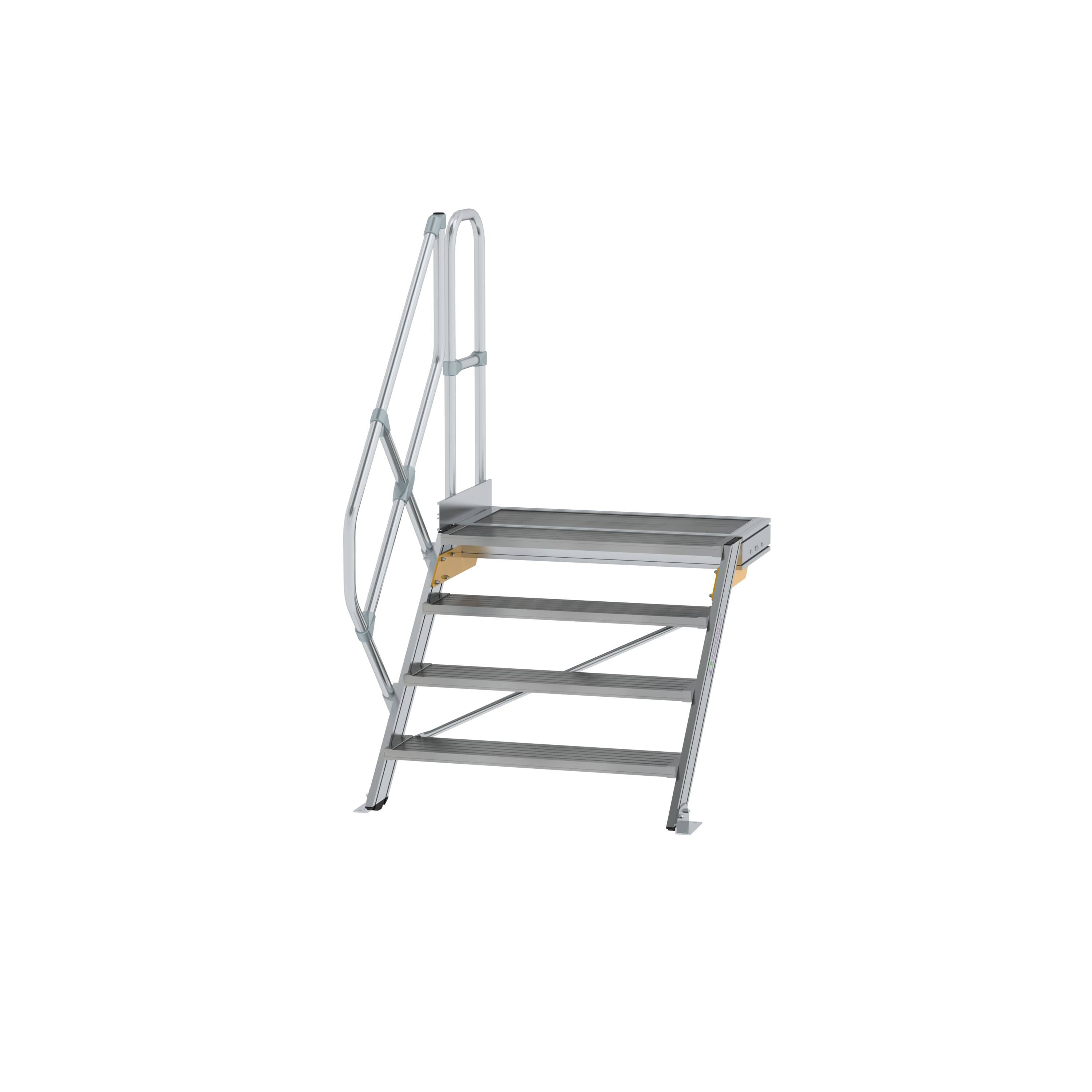 MUNK Treppe mit Plattform 45° Stufenbreite 1000 mm