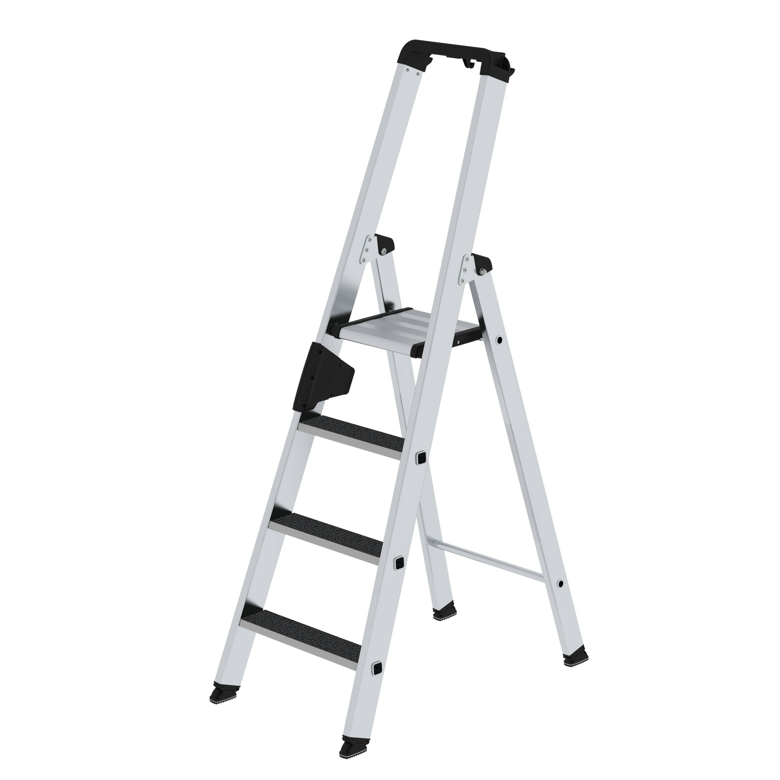 MUNK Stufen-Stehleiter einseitig begehbar mit clip-step R13