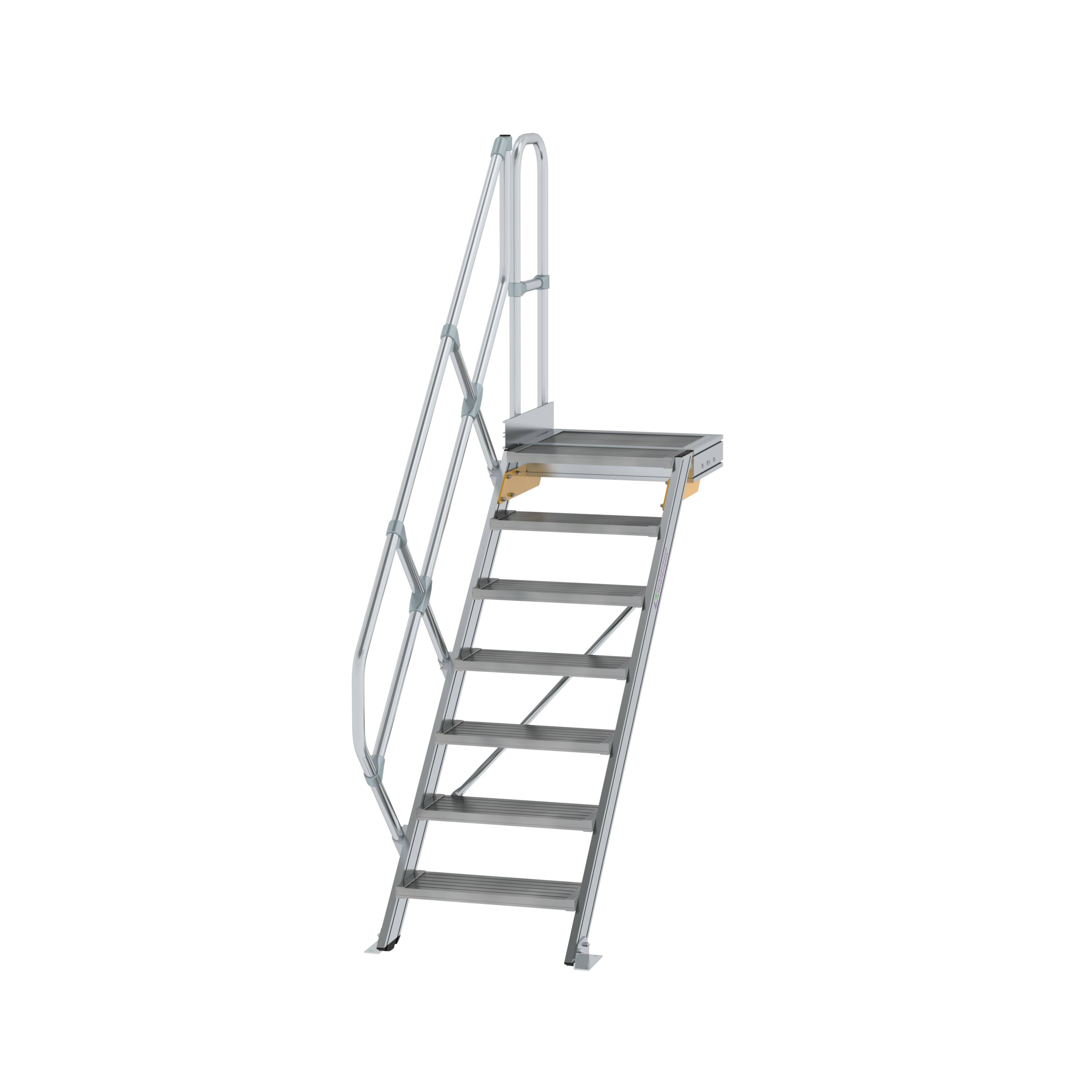 MUNK Treppe mit Plattform 45° Stufenbreite 600 mm