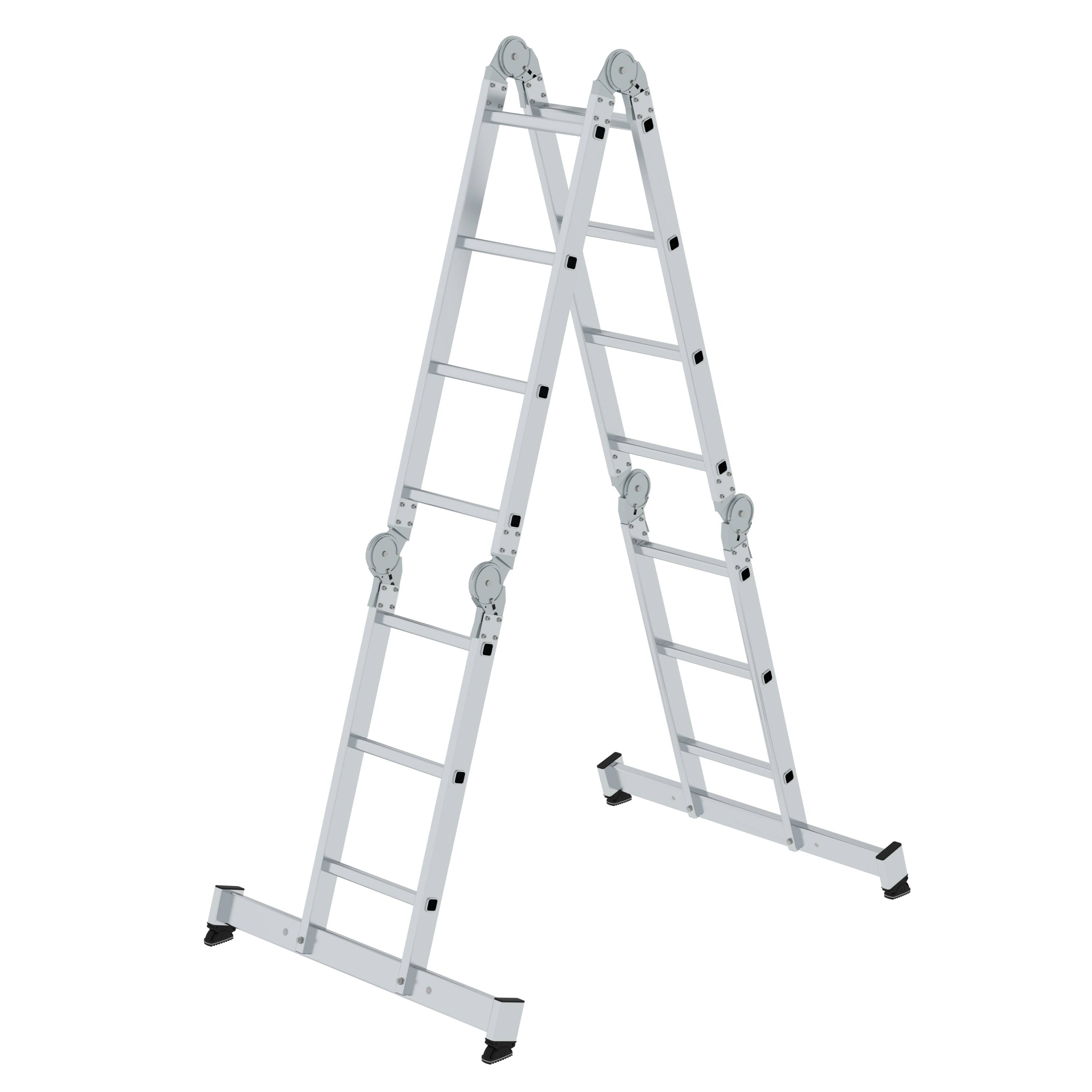 MUNK Vielzweckleiter 4-teilig mit nivello®-Traverse