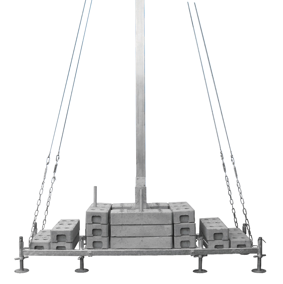 Abspannseil für Kabelbrücke, verzinkt