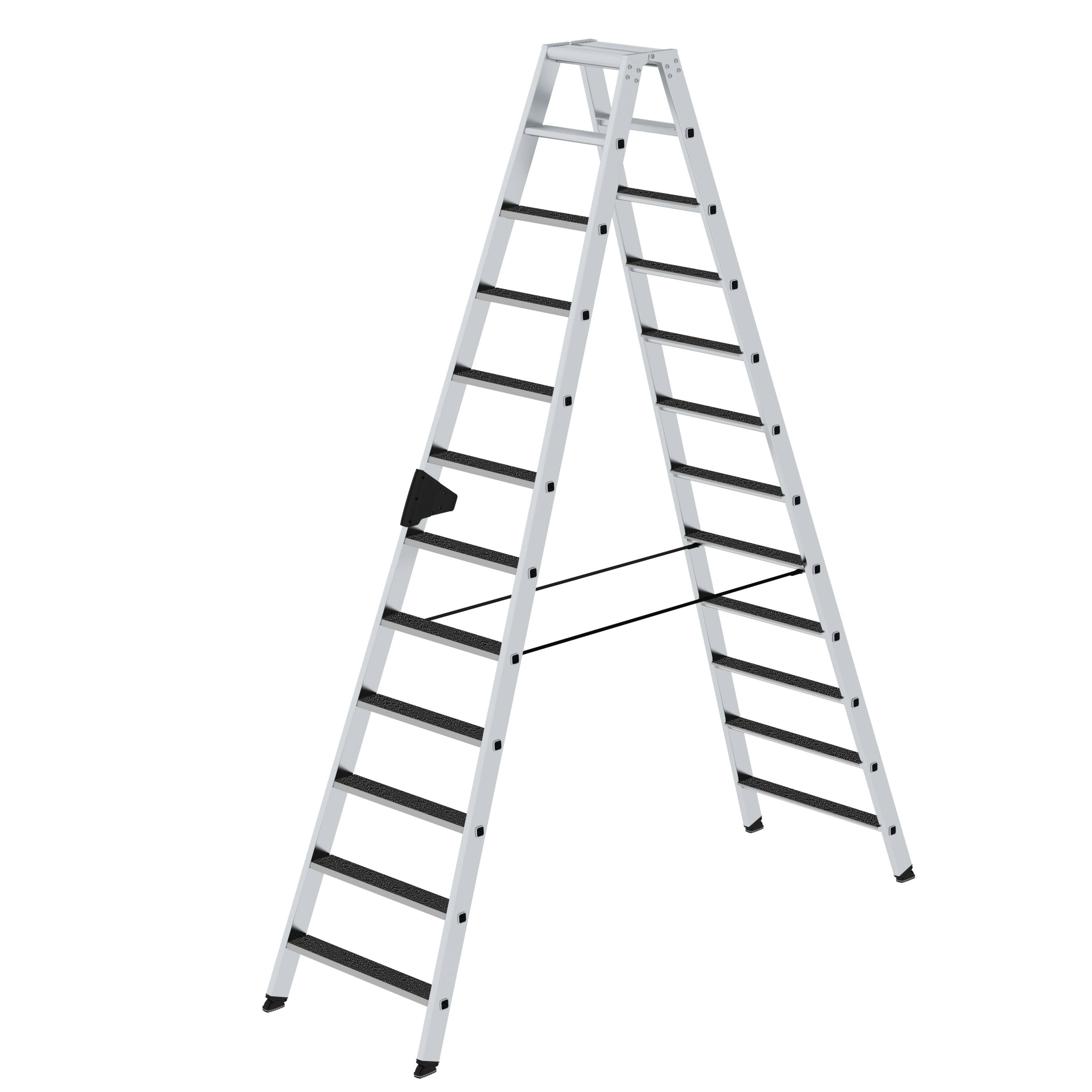 MUNK Stufen-Stehleiter beidseitig begehbar mit clip-step R13