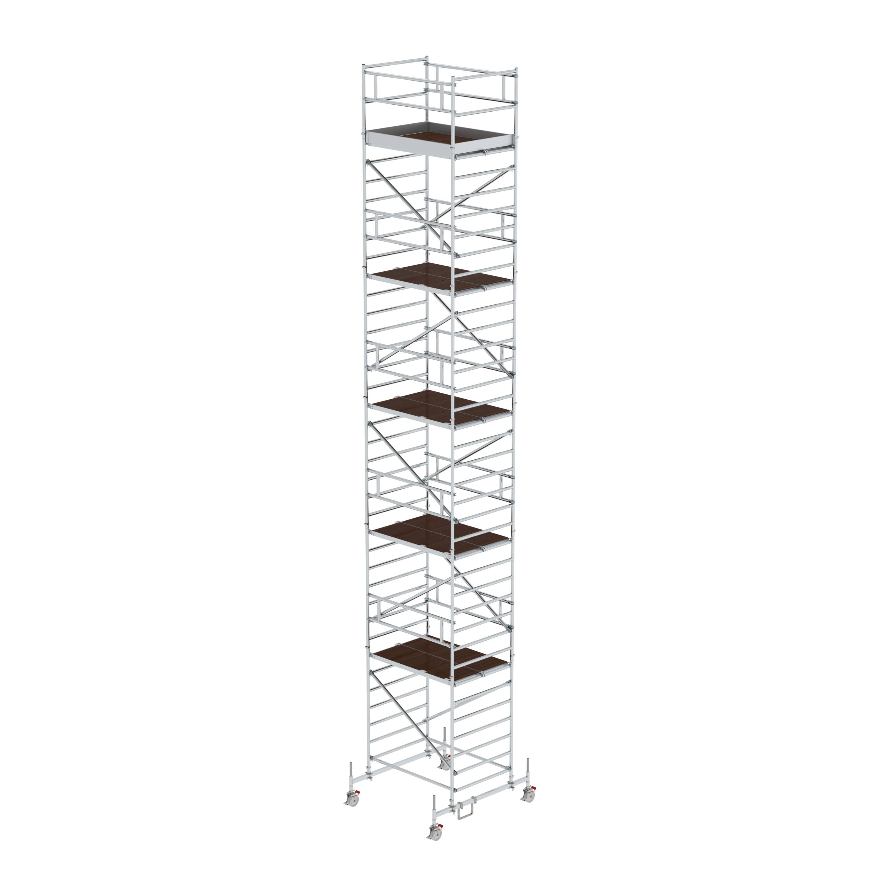 MUNK Rollgerüst 1,35 x 1,80 m mit Fahrbalken & Doppel-Plattform