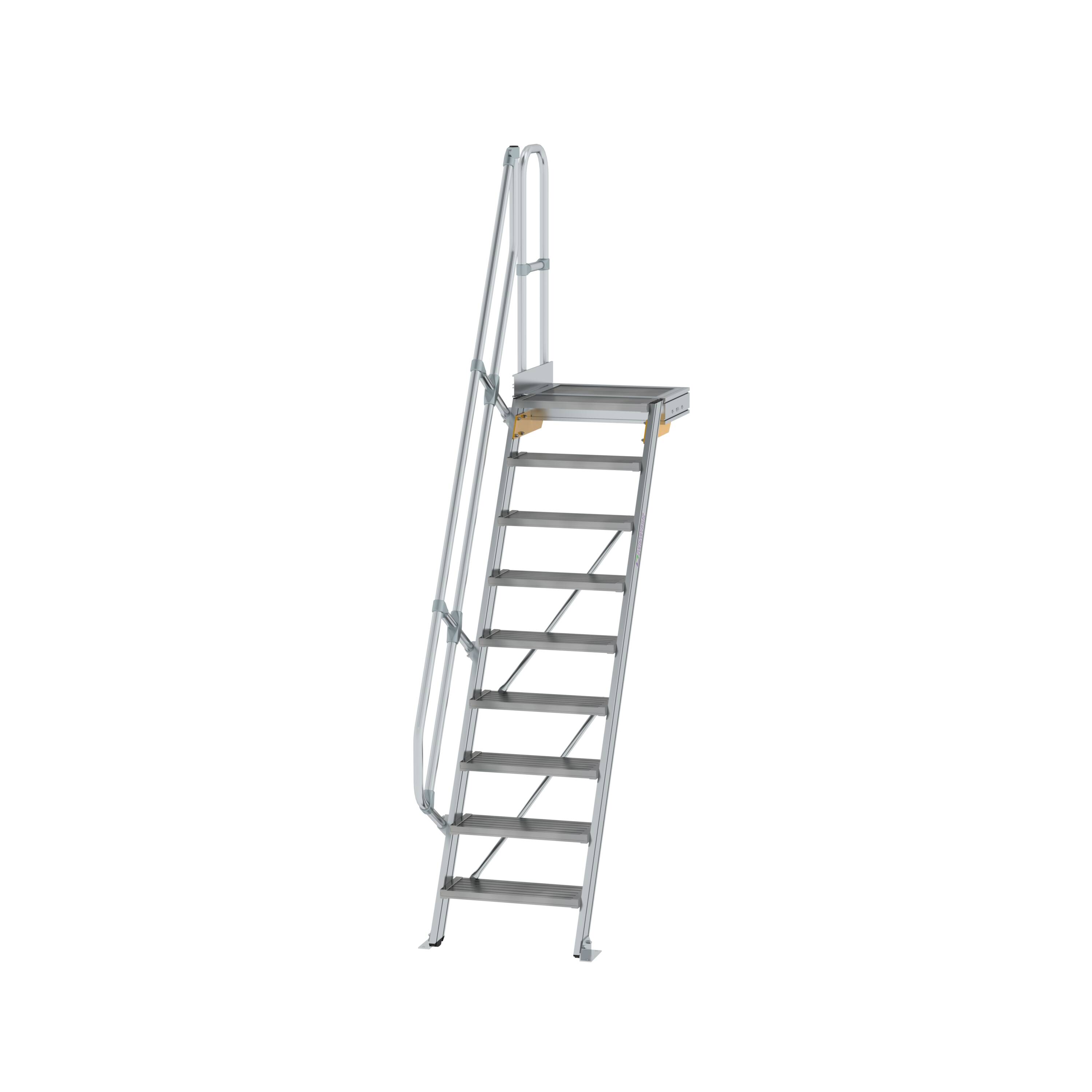 MUNK Treppe mit Plattform 60° Stufenbreite 600 mm