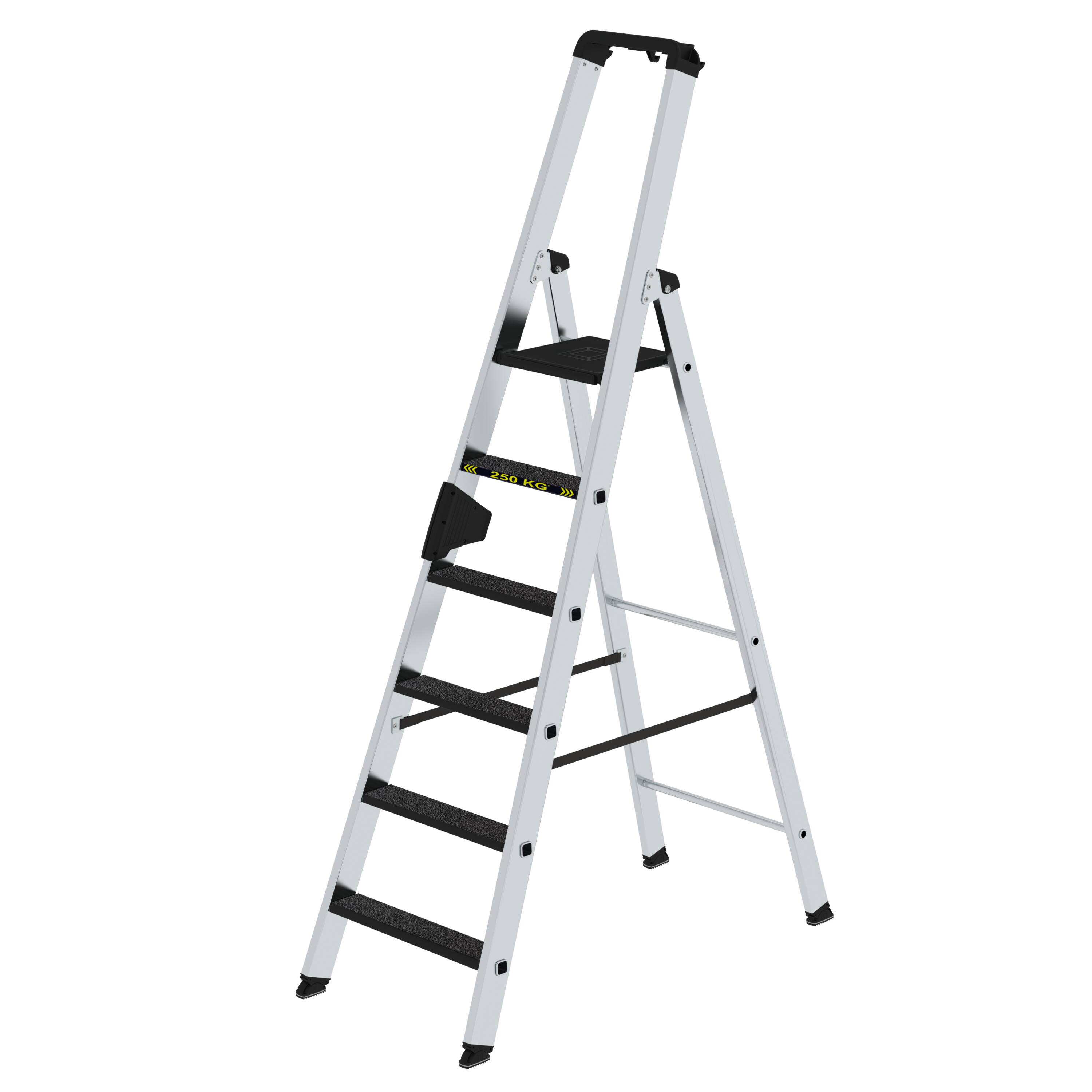 MUNK Stufen-Stehleiter 250 kg einseitig begehbar mit clip-step R13