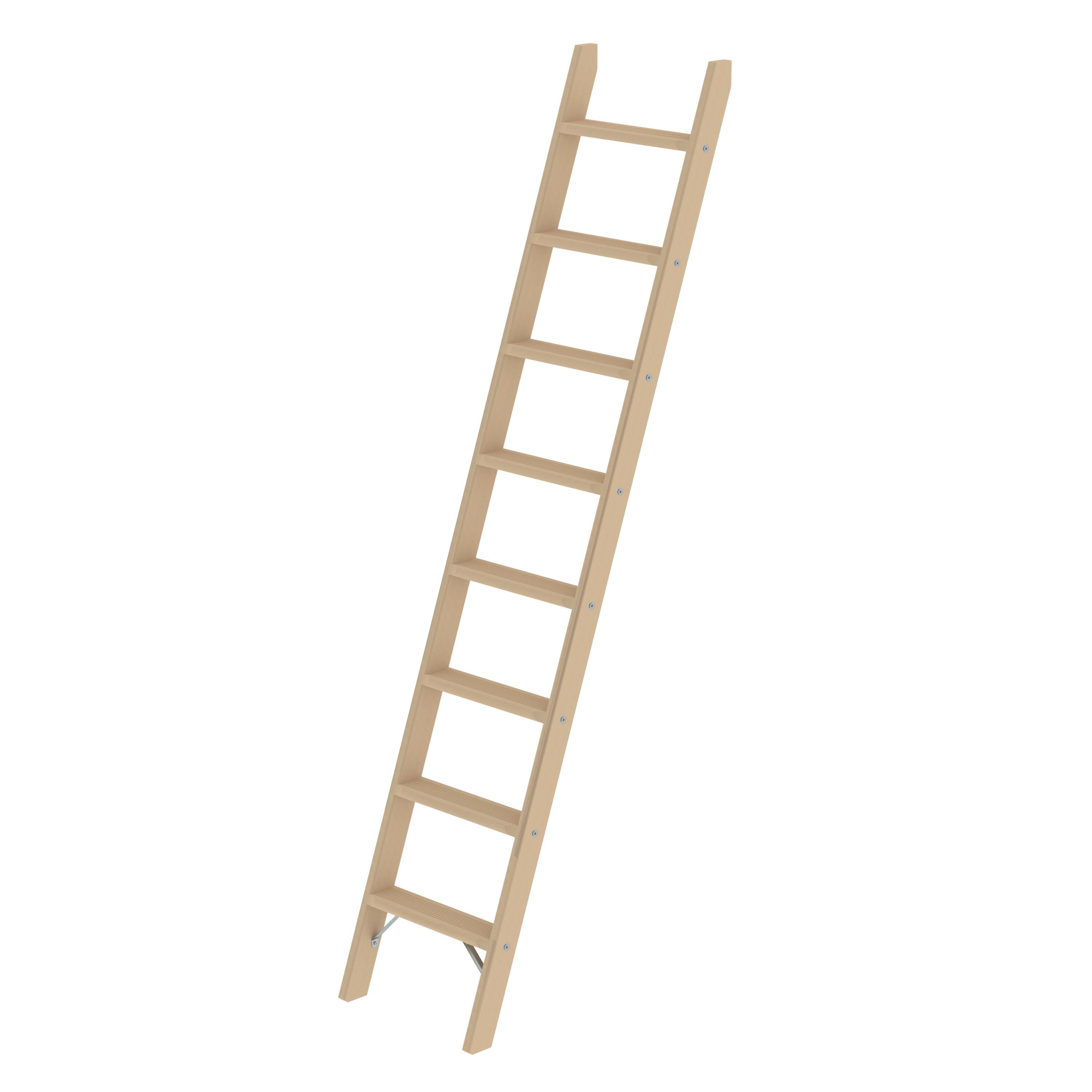 MUNK Stufen-Anlegeleiter Holz ohne Traverse