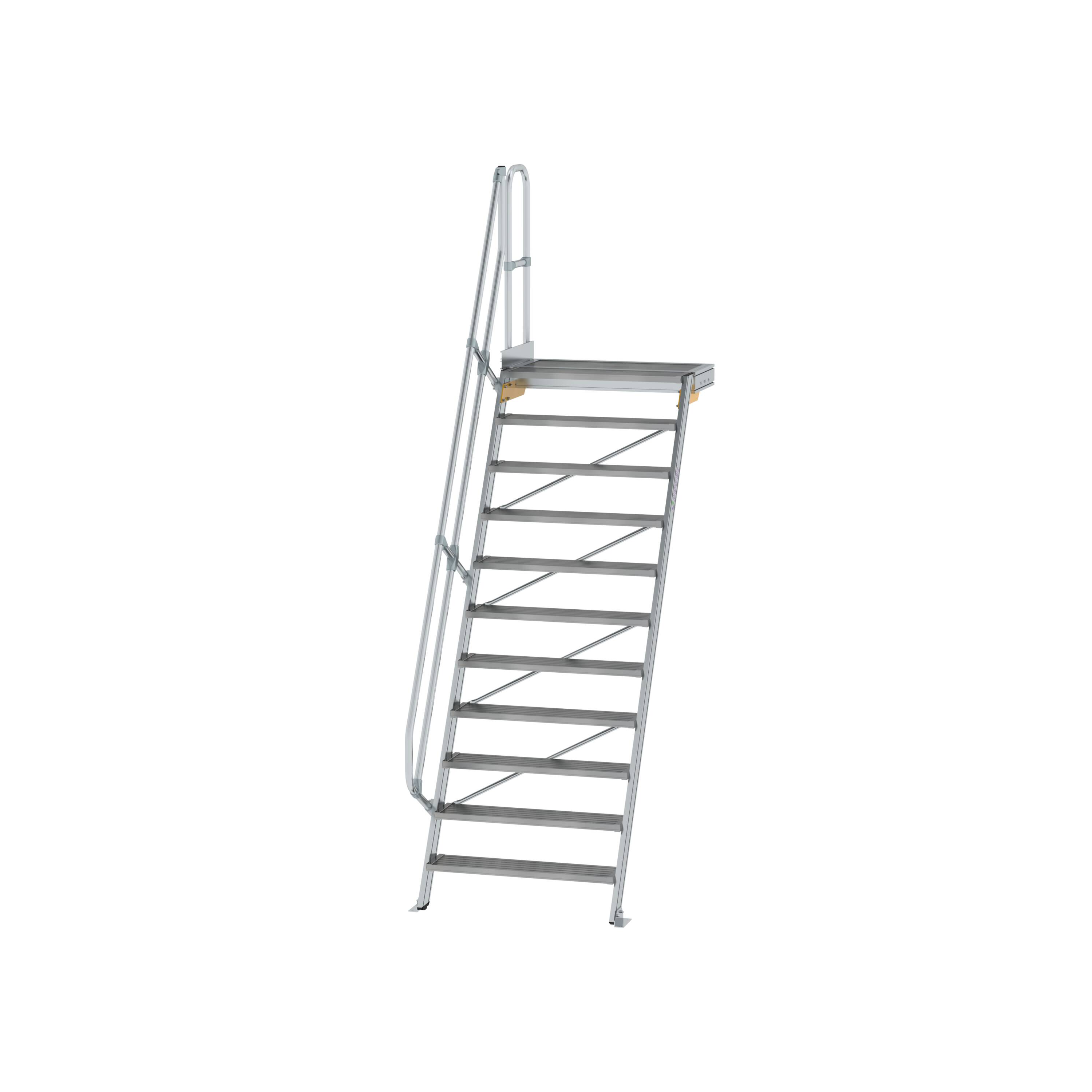 MUNK Treppe mit Plattform 60° Stufenbreite 1000 mm