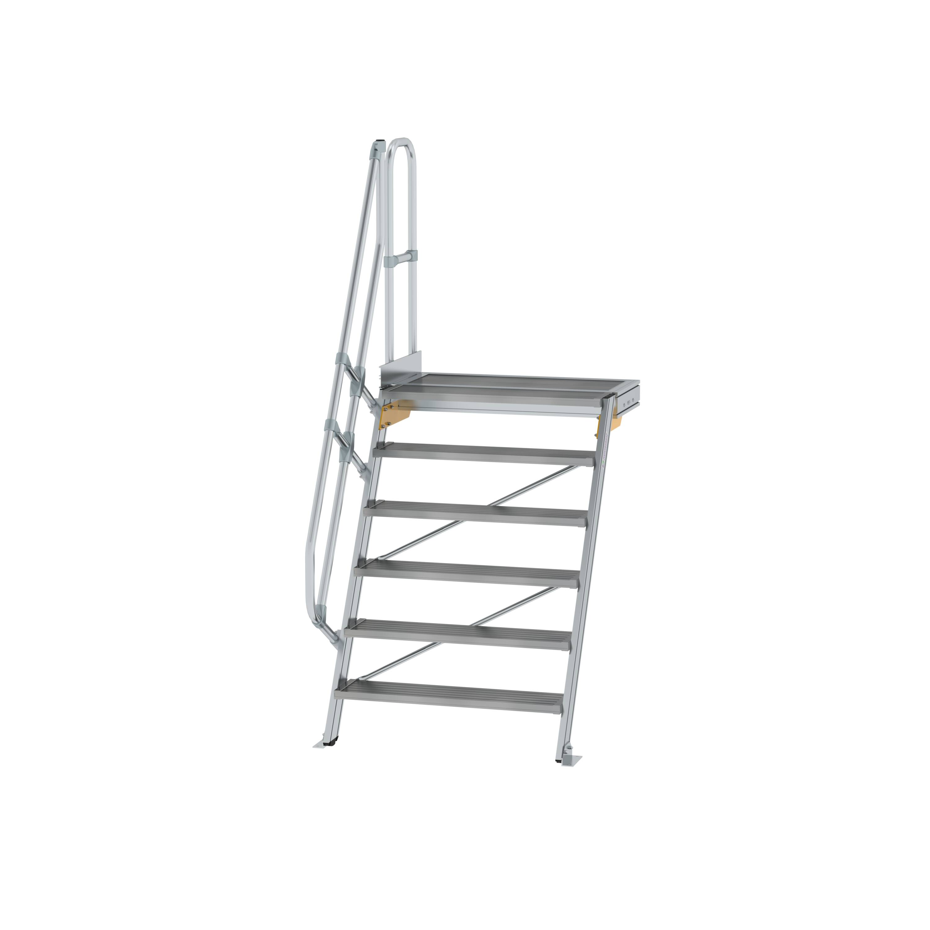 MUNK Treppe mit Plattform 60° Stufenbreite 1000 mm