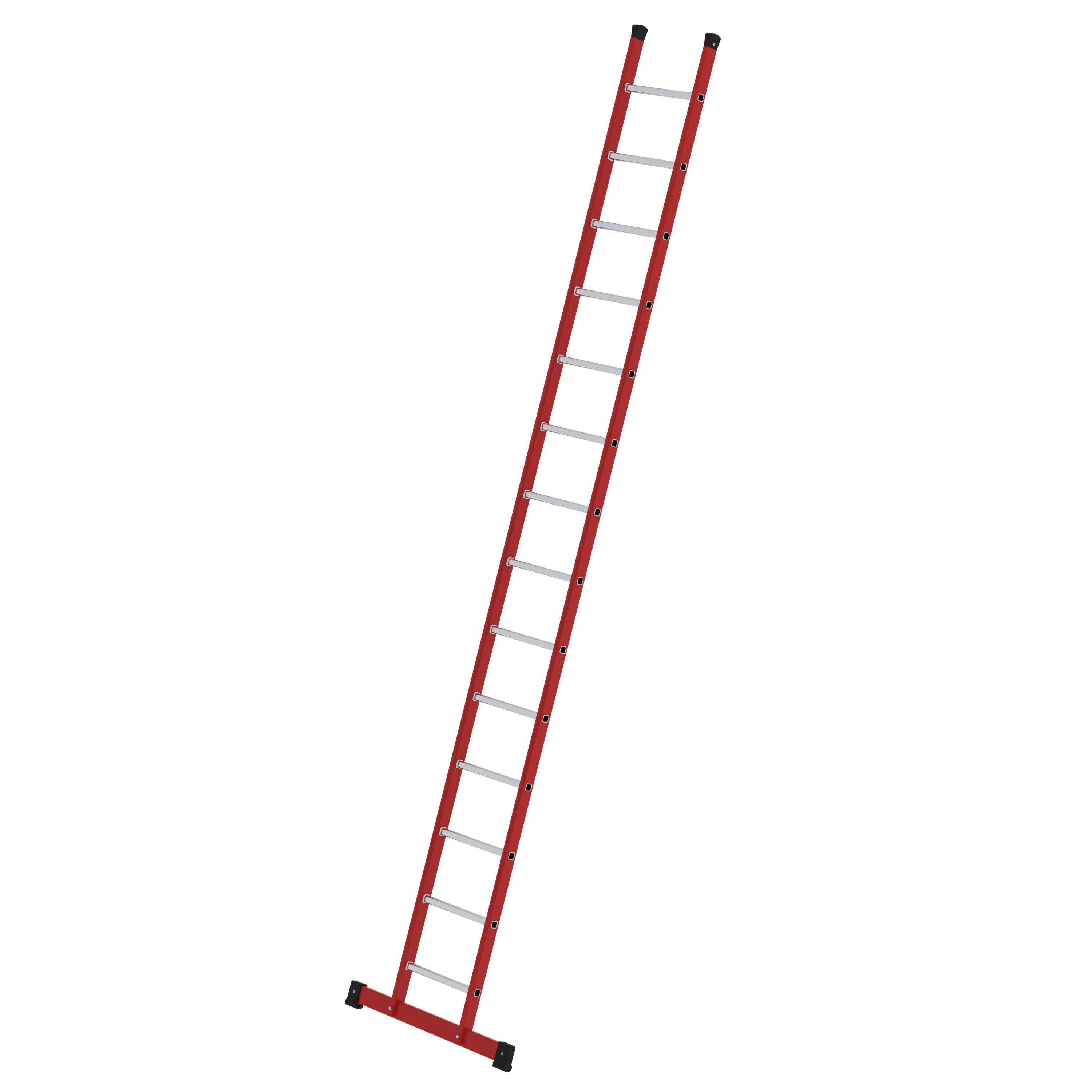 MUNK Sprossen-Anlegeleiter GFK/Alu mit Traverse