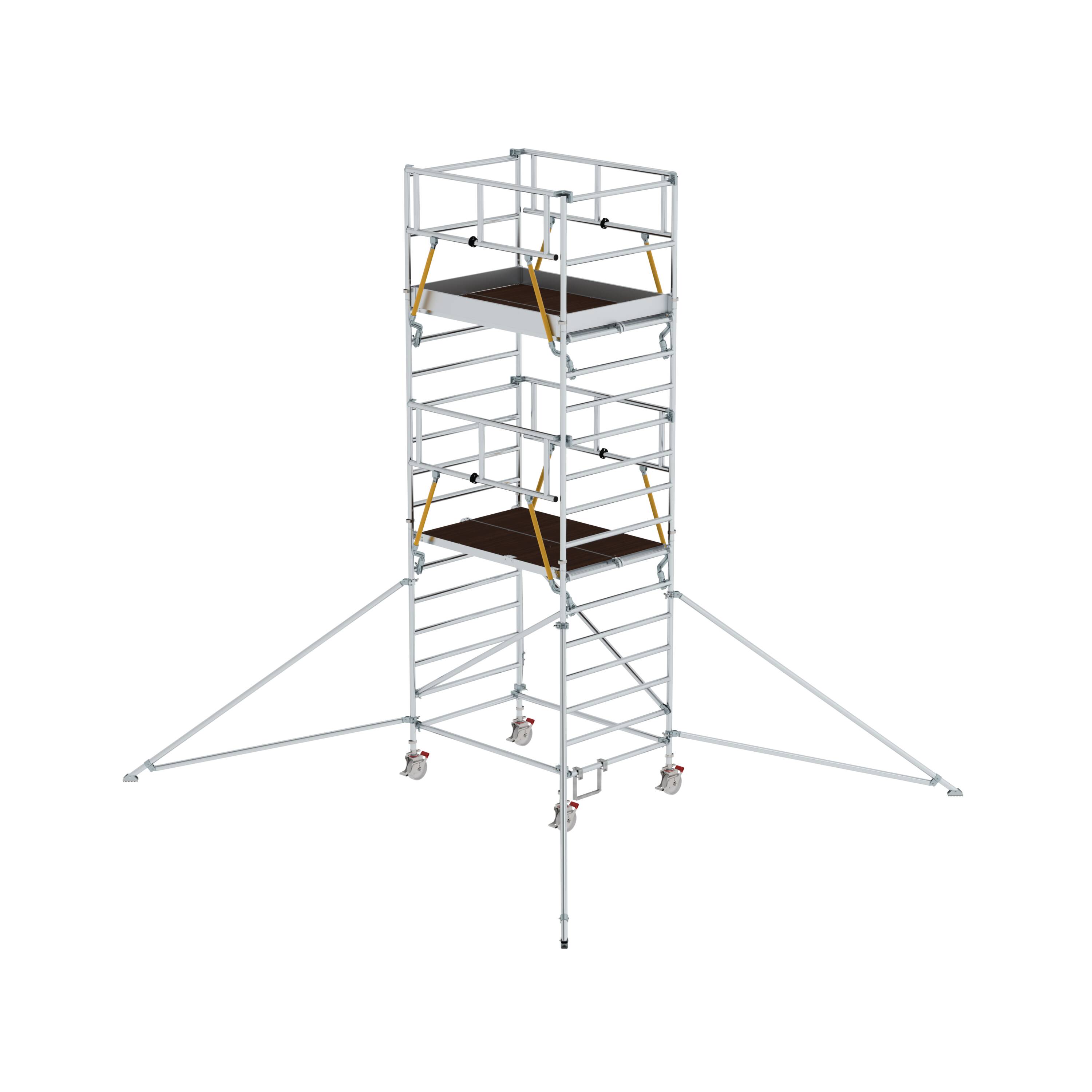 MUNK Rollgerüst SG 1,35 x 1,80 m mit Ausleger & Doppel-Plattform