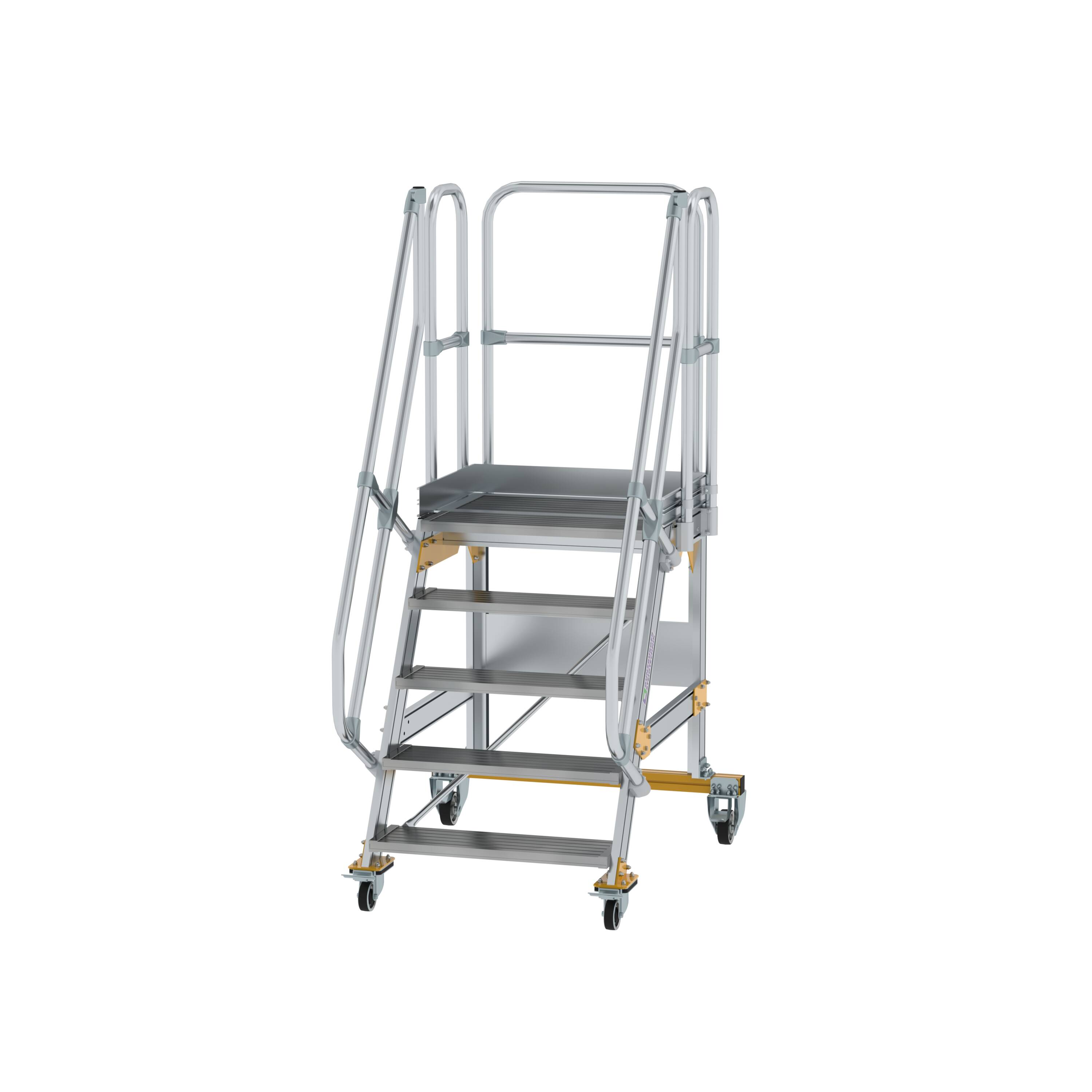 MUNK Plattformtreppe fahrbar 60° Stufenbreite 800 mm