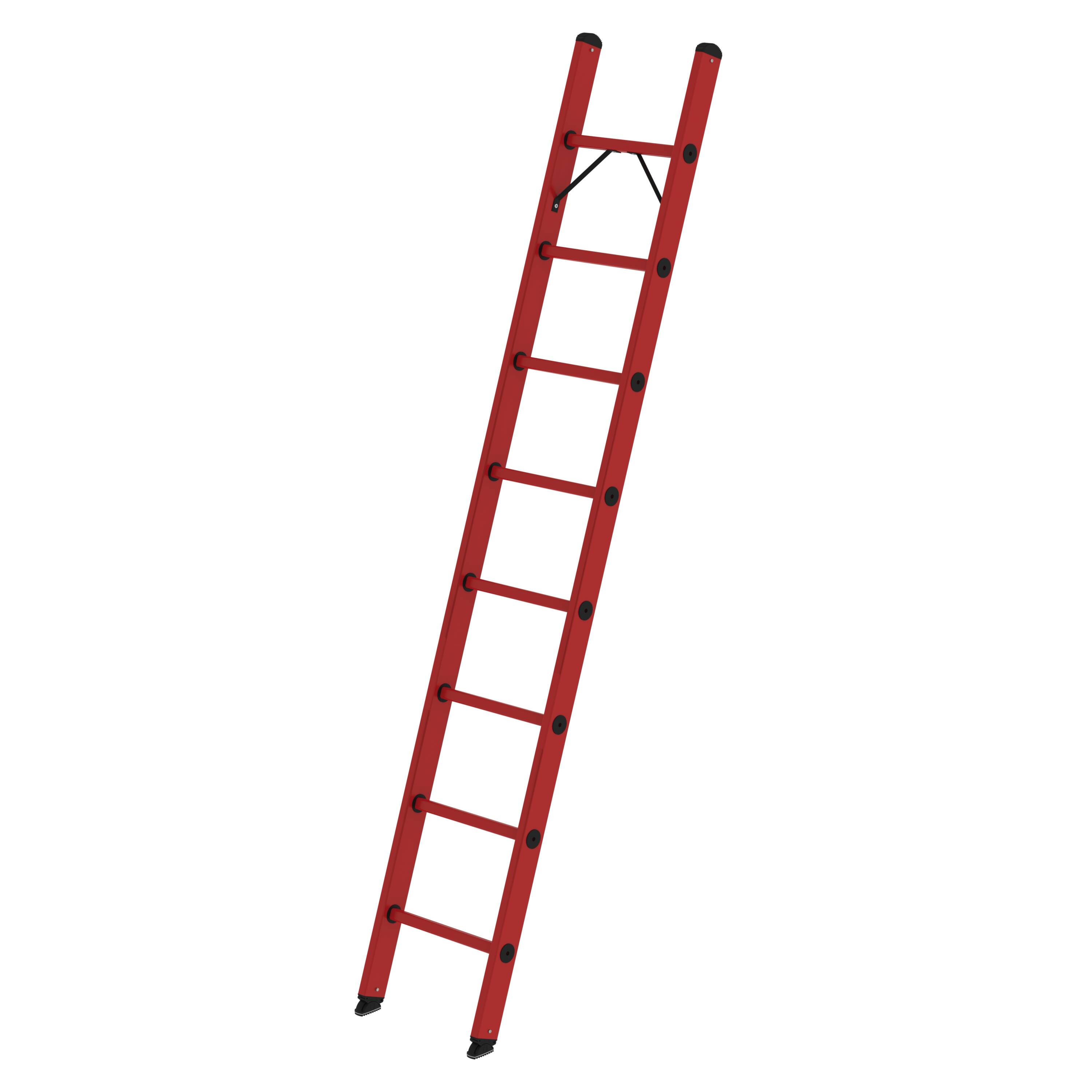 MUNK Sprossen-Anlegeleiter GFK ohne Traverse