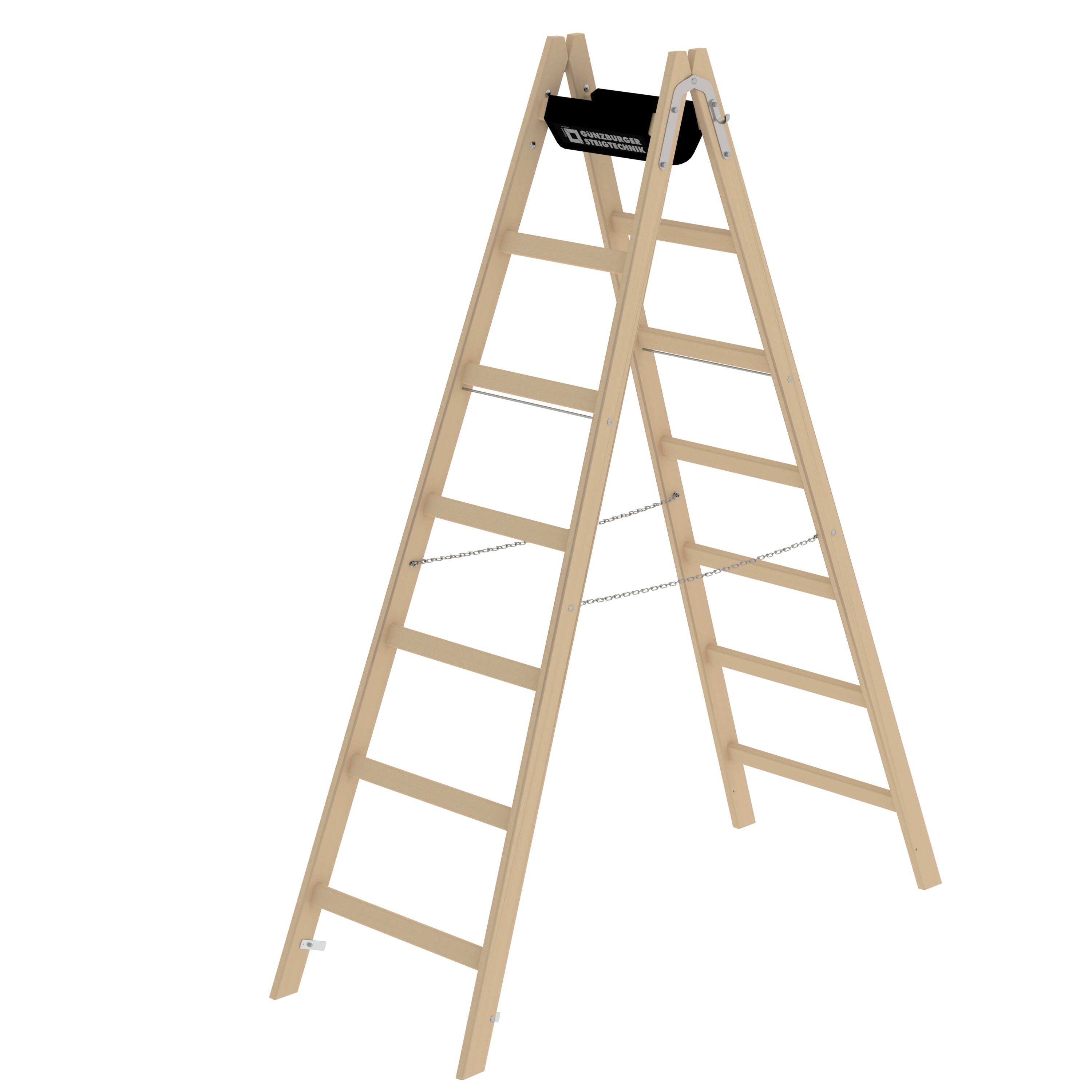 MUNK Sprossen-Stehleiter Holz