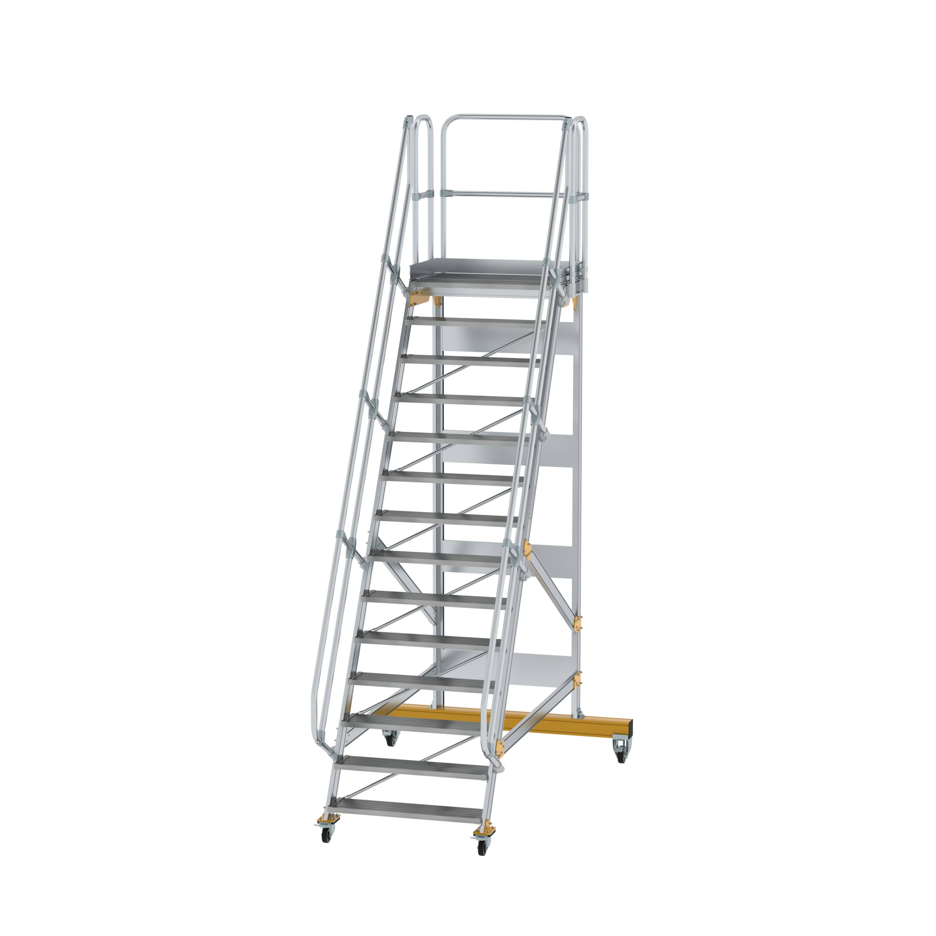 MUNK Plattformtreppe fahrbar 60° Stufenbreite 1000 mm