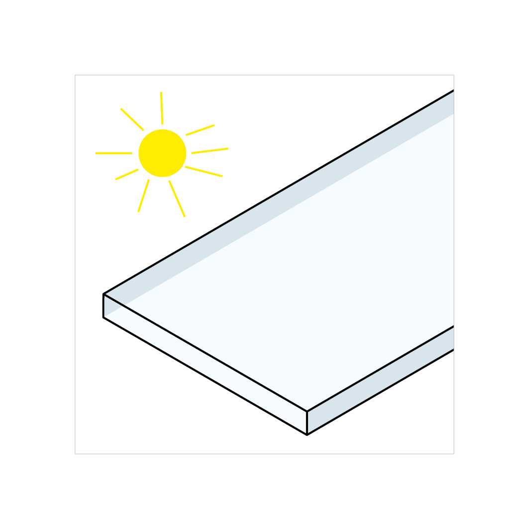 Platte Polycarbonat UV farblos
