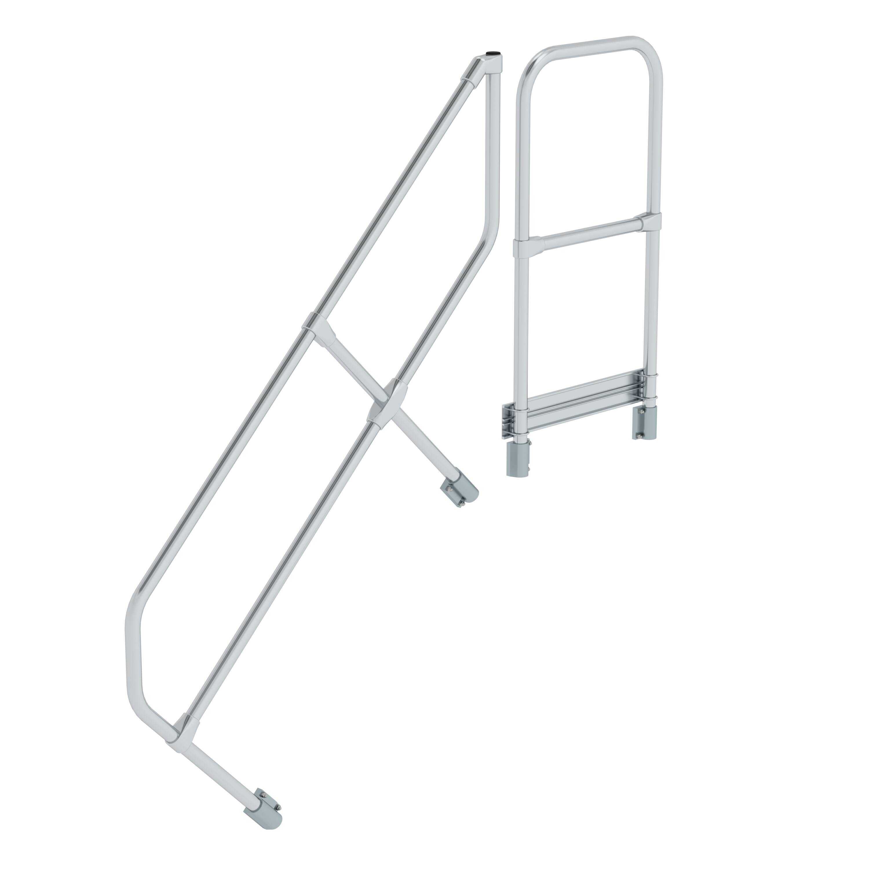 MUNK Zweiter Handlauf für Treppe mit Plattform 45°