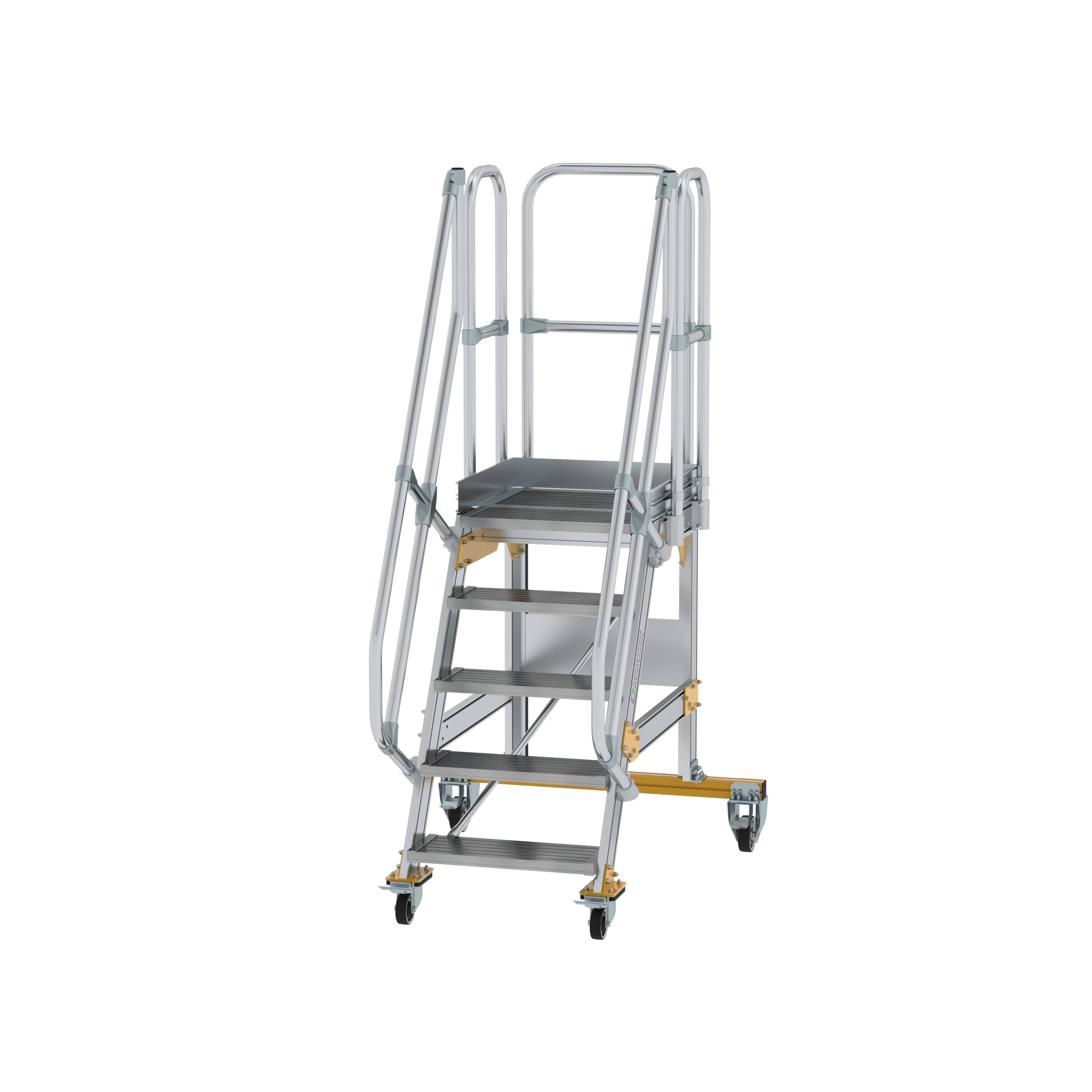 MUNK Plattformtreppe fahrbar 60° Stufenbreite 600 mm
