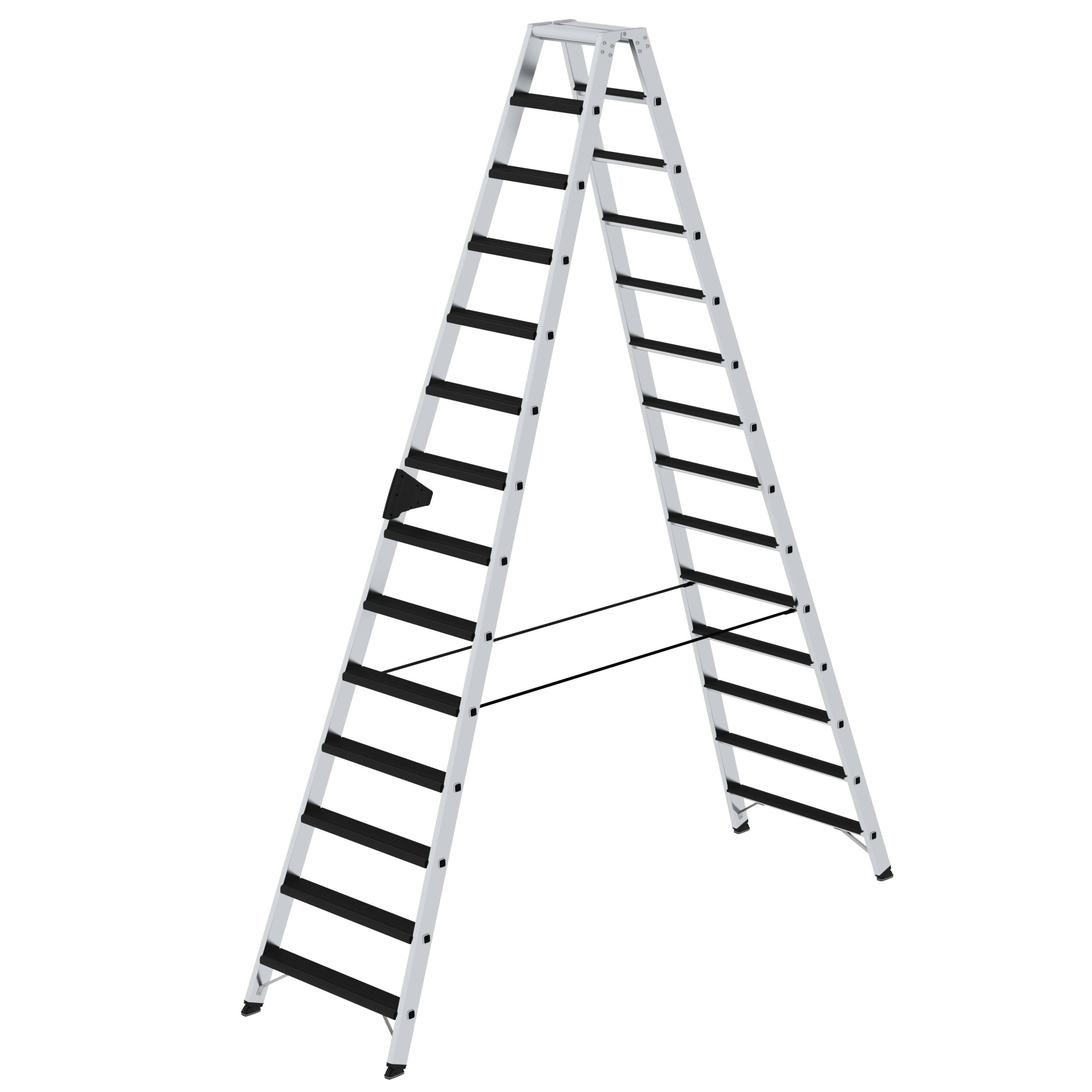 MUNK Stufen-Stehleiter beidseitig begehbar mit clip-step relax