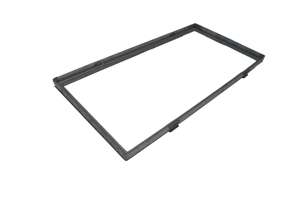 Zarge für Baunorm Gitterroste * R 1100 x 600 x 32 mm feuerverzinkt