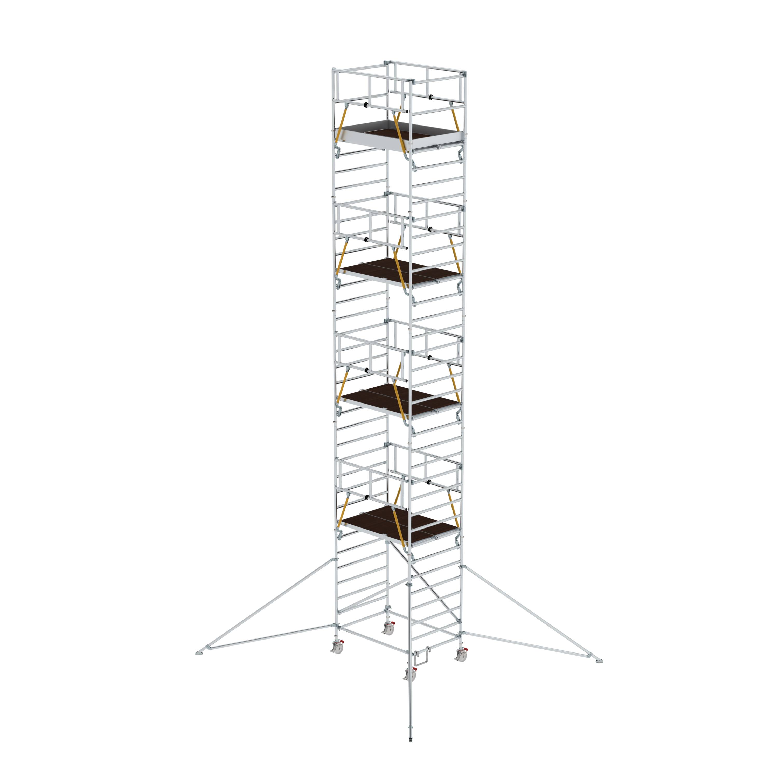 MUNK Rollgerüst SG 1,35 x 1,80 m mit Ausleger & Doppel-Plattform