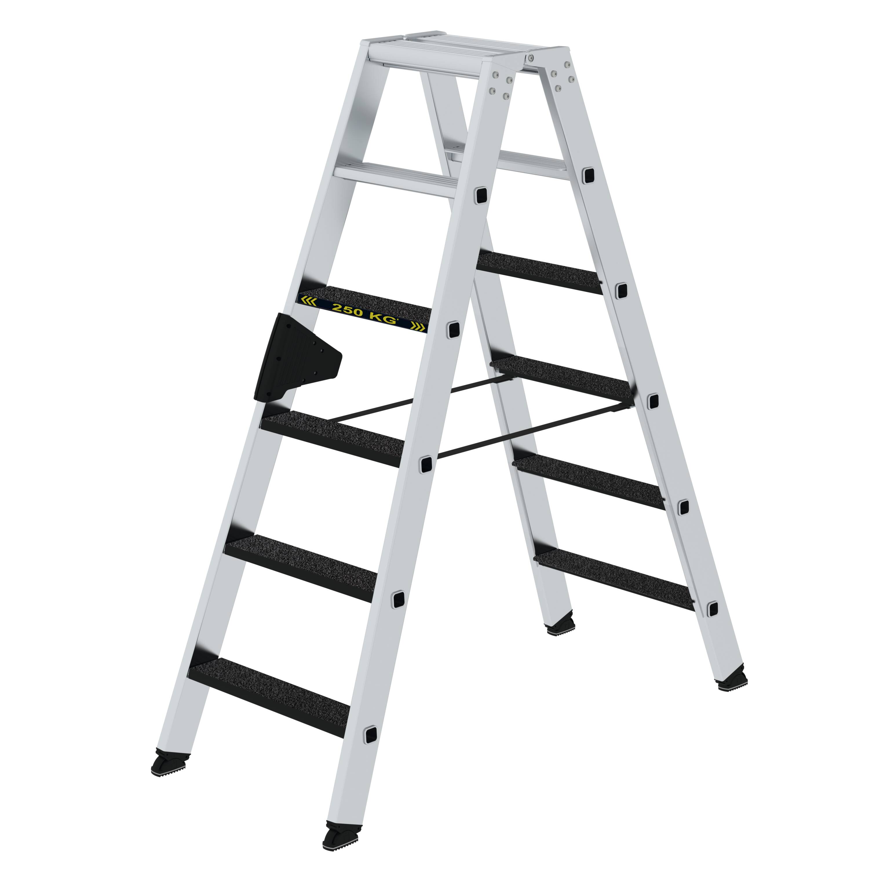 MUNK Stufen-Stehleiter 250 kg beidseitig begehbar mit clip-step R13
