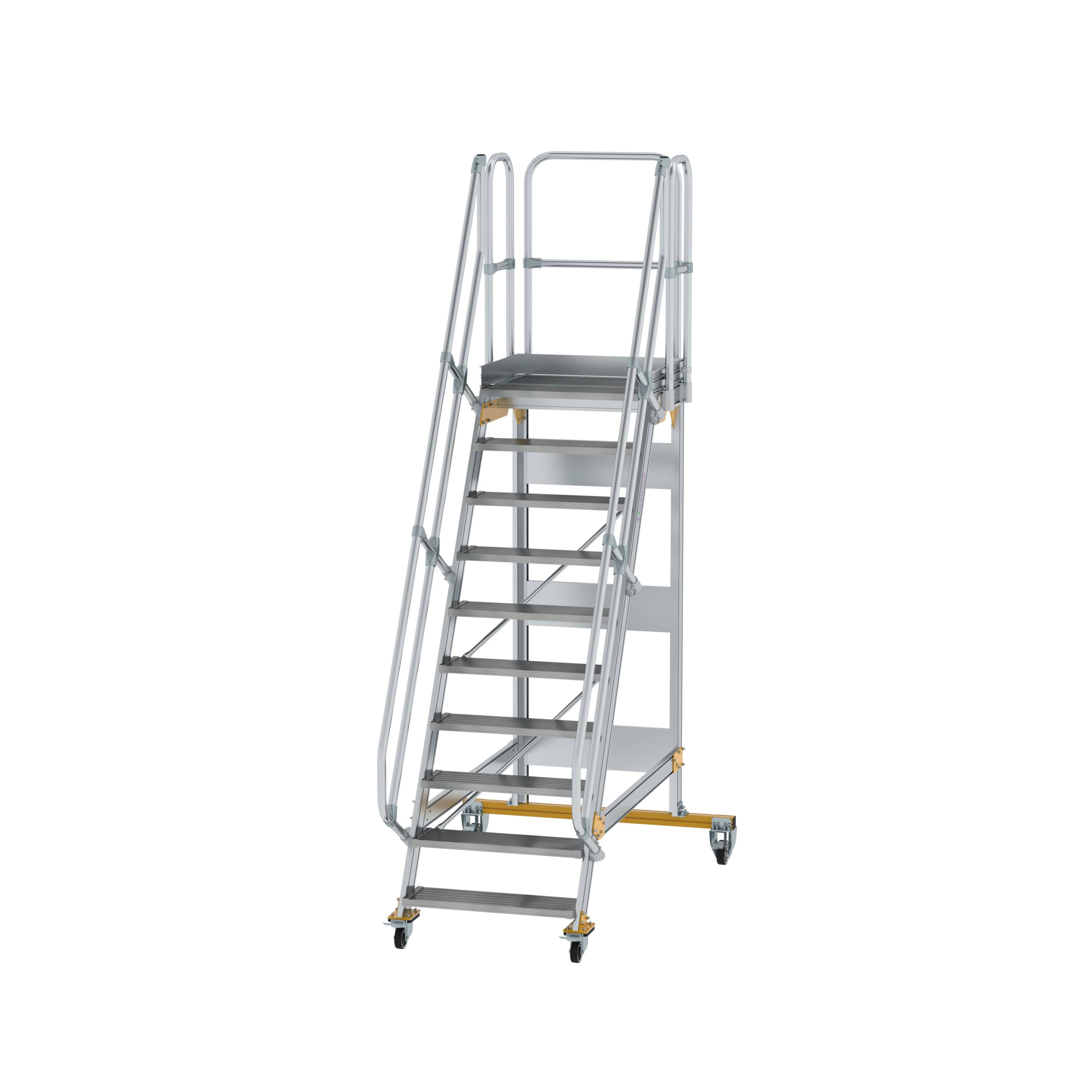MUNK Plattformtreppe fahrbar 60° Stufenbreite 800 mm