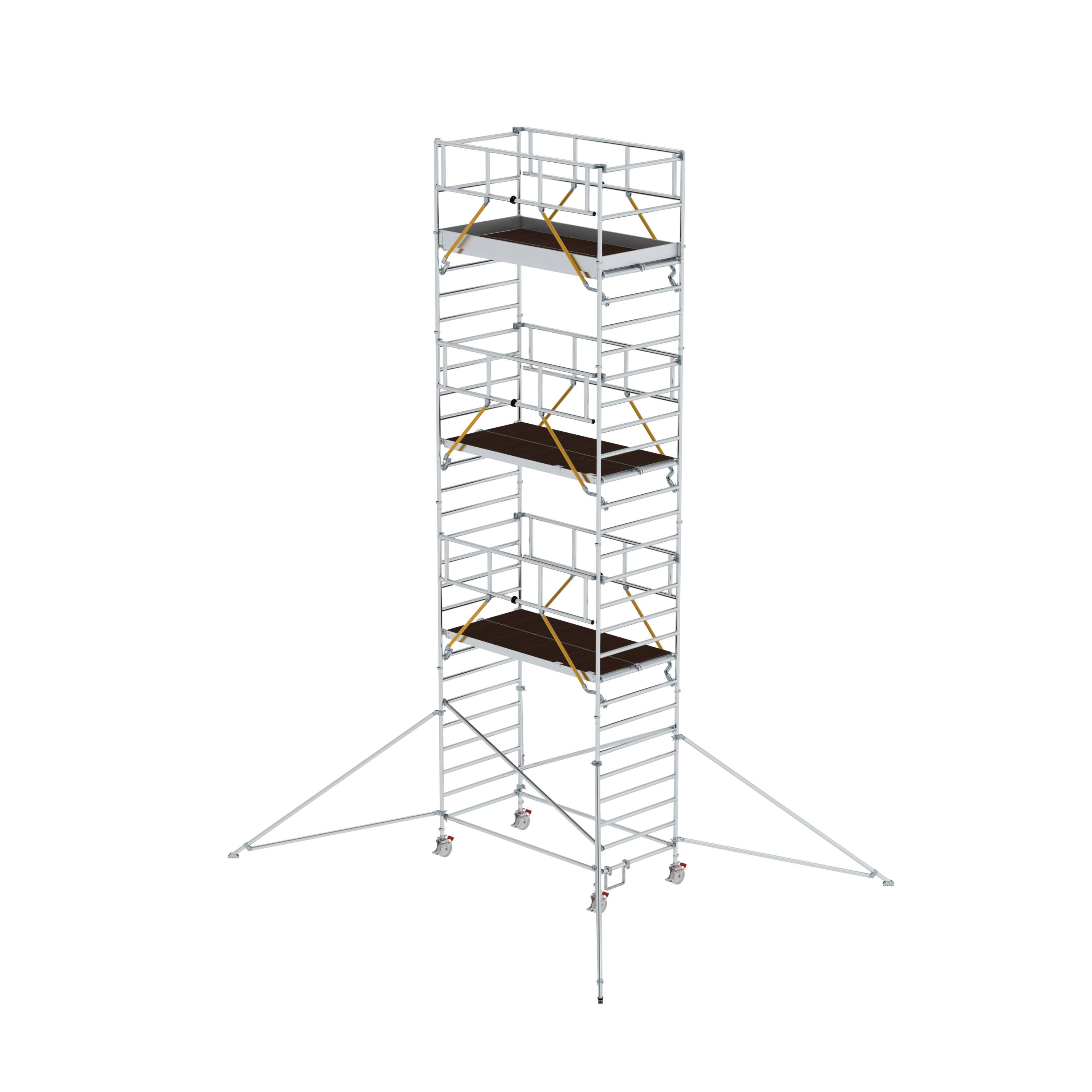 MUNK Rollgerüst SG 1,35 x 2,45 m mit Ausleger & Doppel-Plattform
