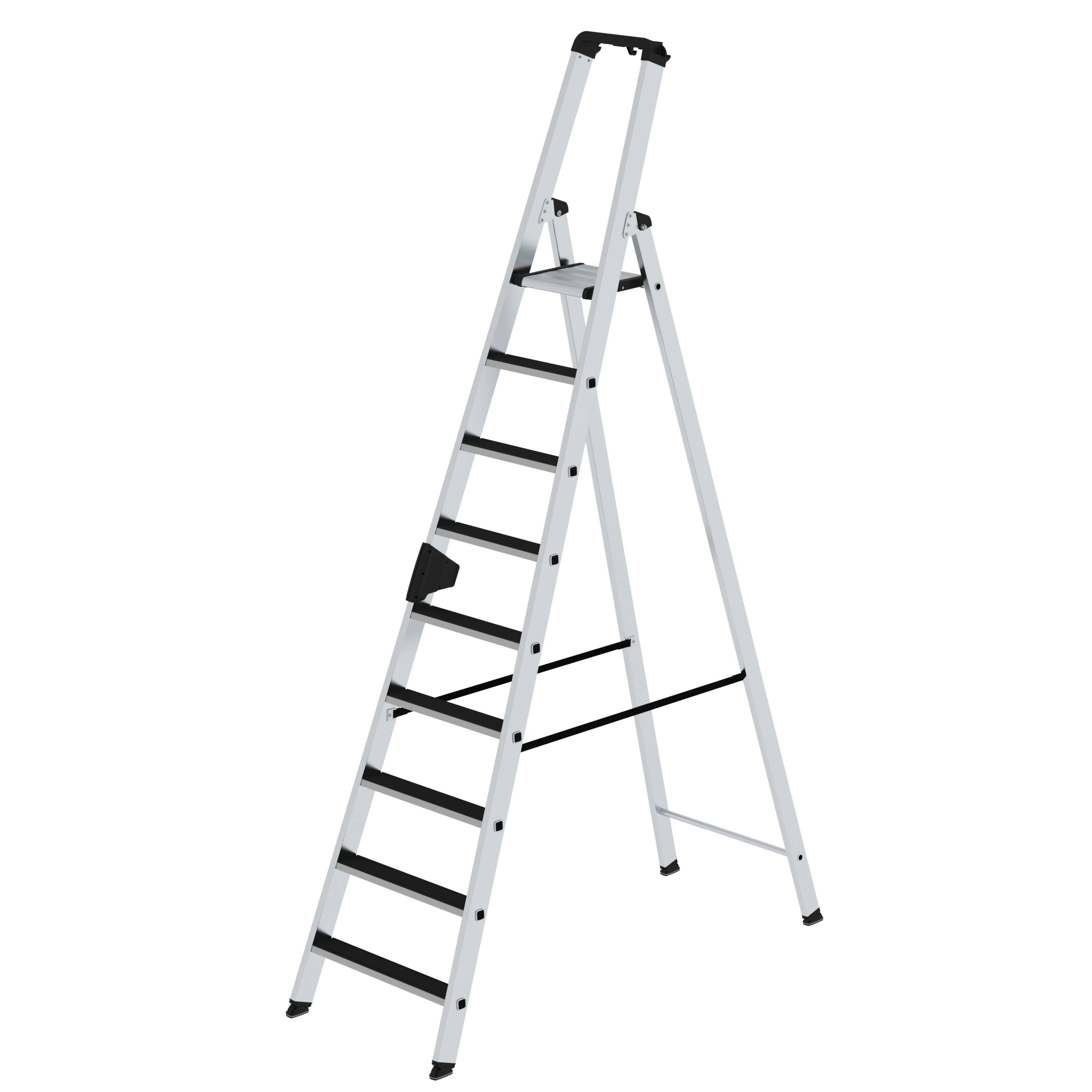 MUNK Stufen-Stehleiter einseitig begehbar mit clip-step